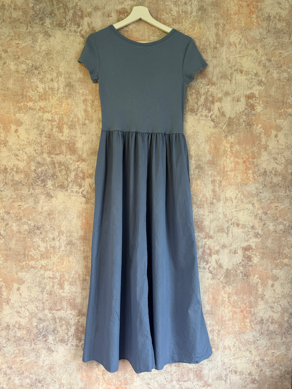 Cotton Maxi Dress blue