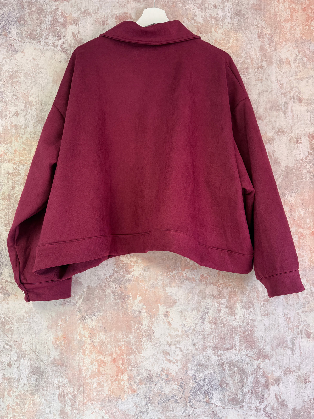 Suede Bomber Style Jacket