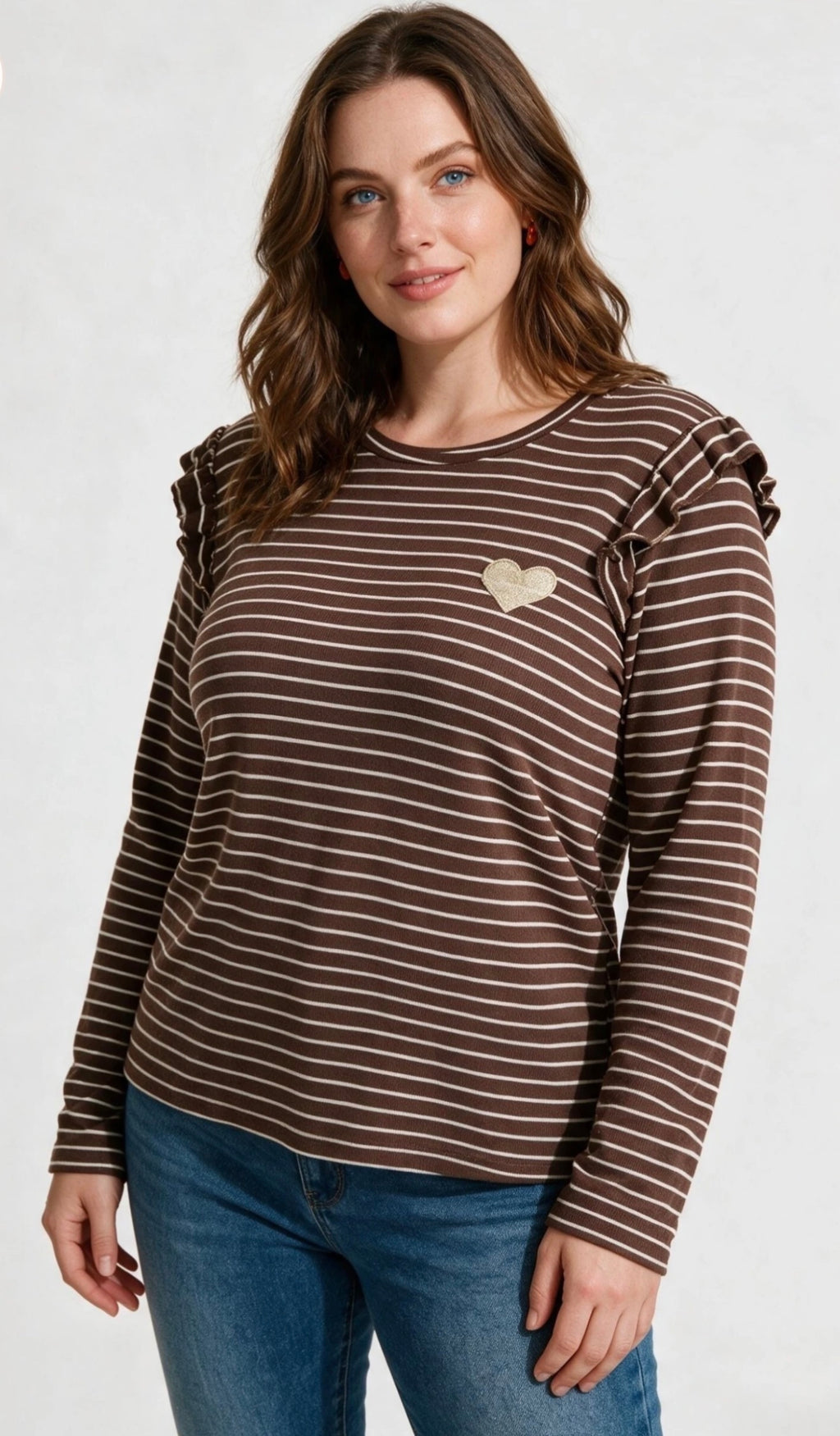 Striped Heart Top (2 Colours)