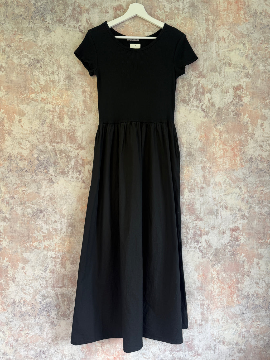 Cotton Maxi Dress black