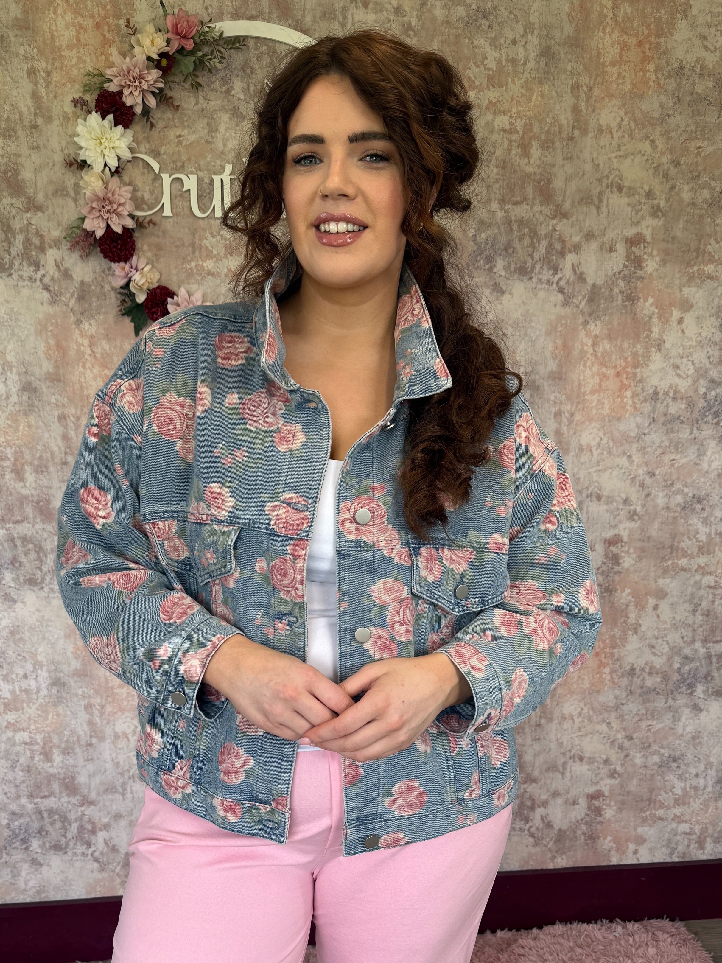 Fia Floral Cotton Denim Jacket
