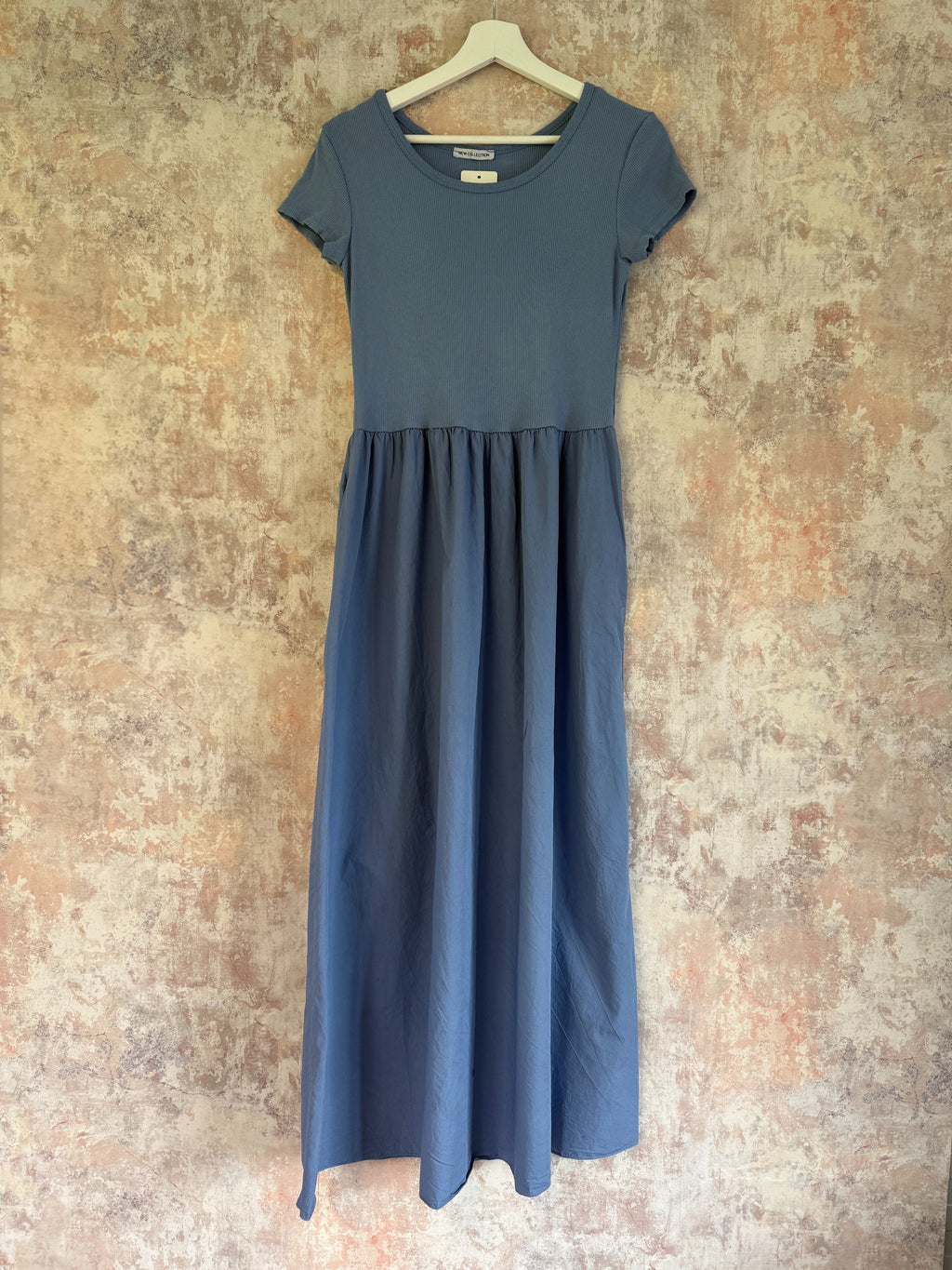 Cotton Maxi Dress blue