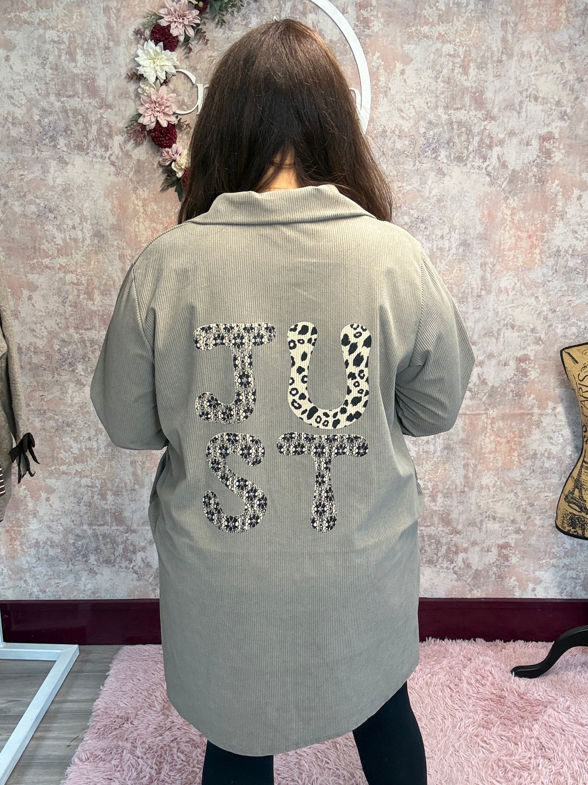 Corduroy Dress Taupe