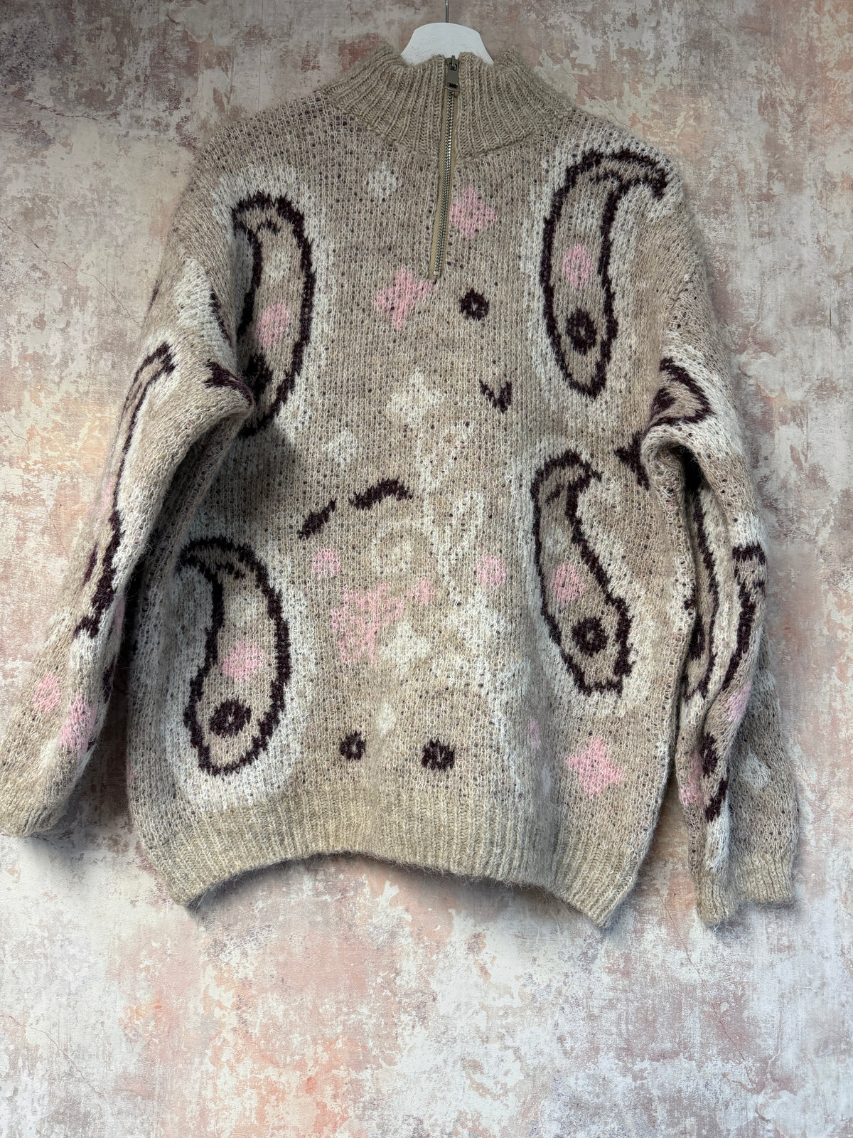 Paisley Print 1/4 Zip (2 Colours)