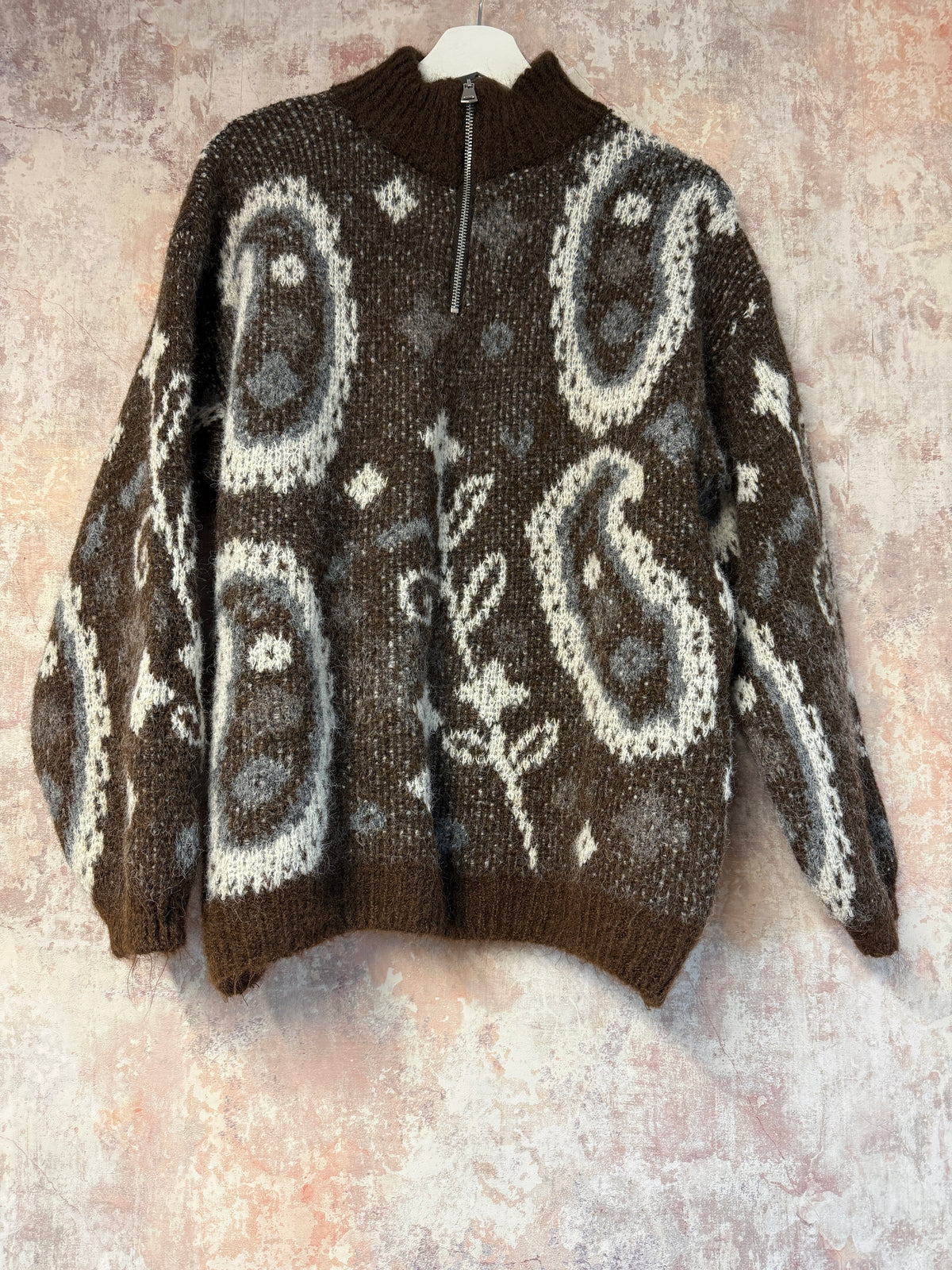 Paisley Print 1/4 Zip (2 Colours)