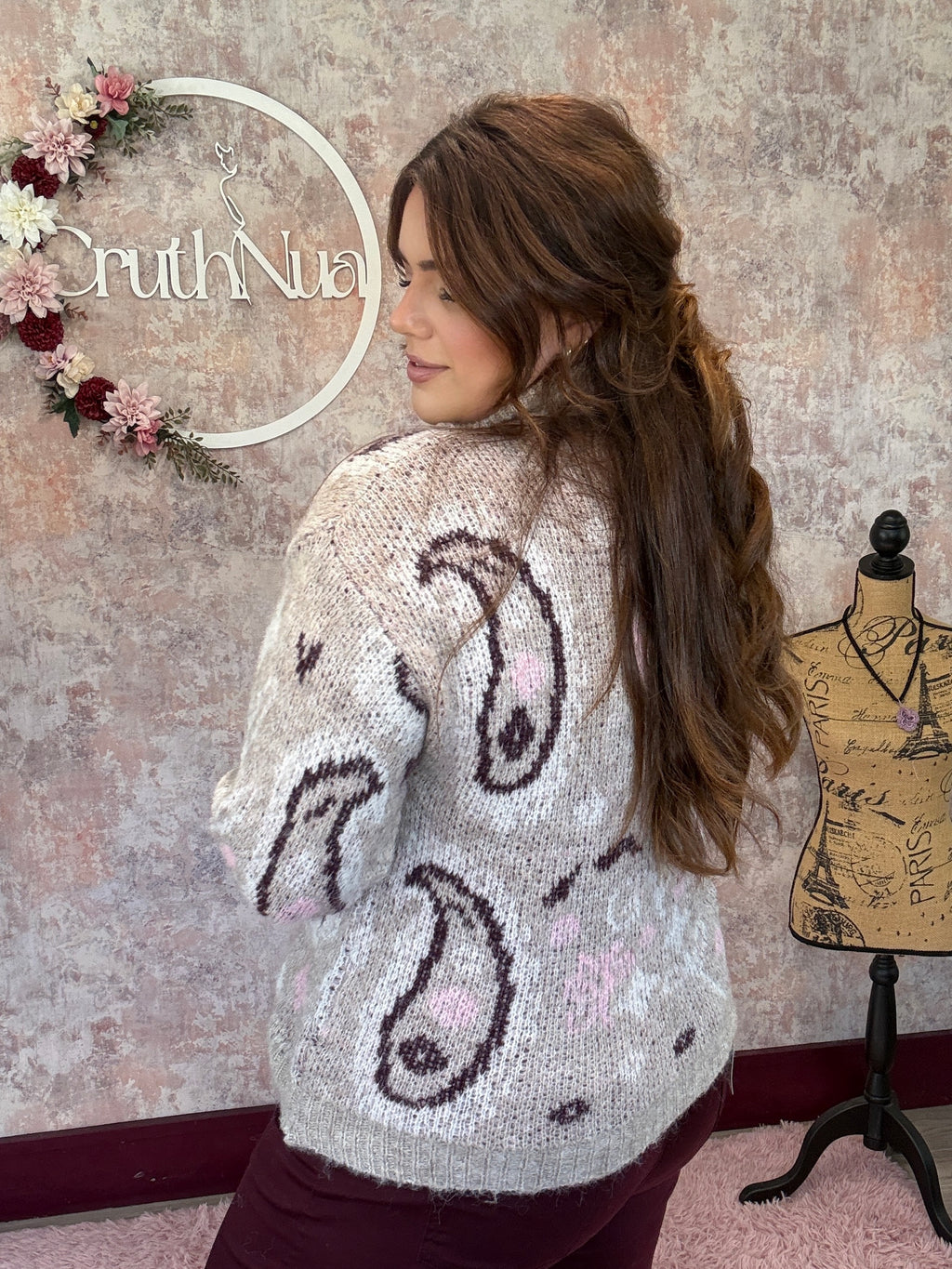 Paisley Print 1/4 Zip (2 Colours)