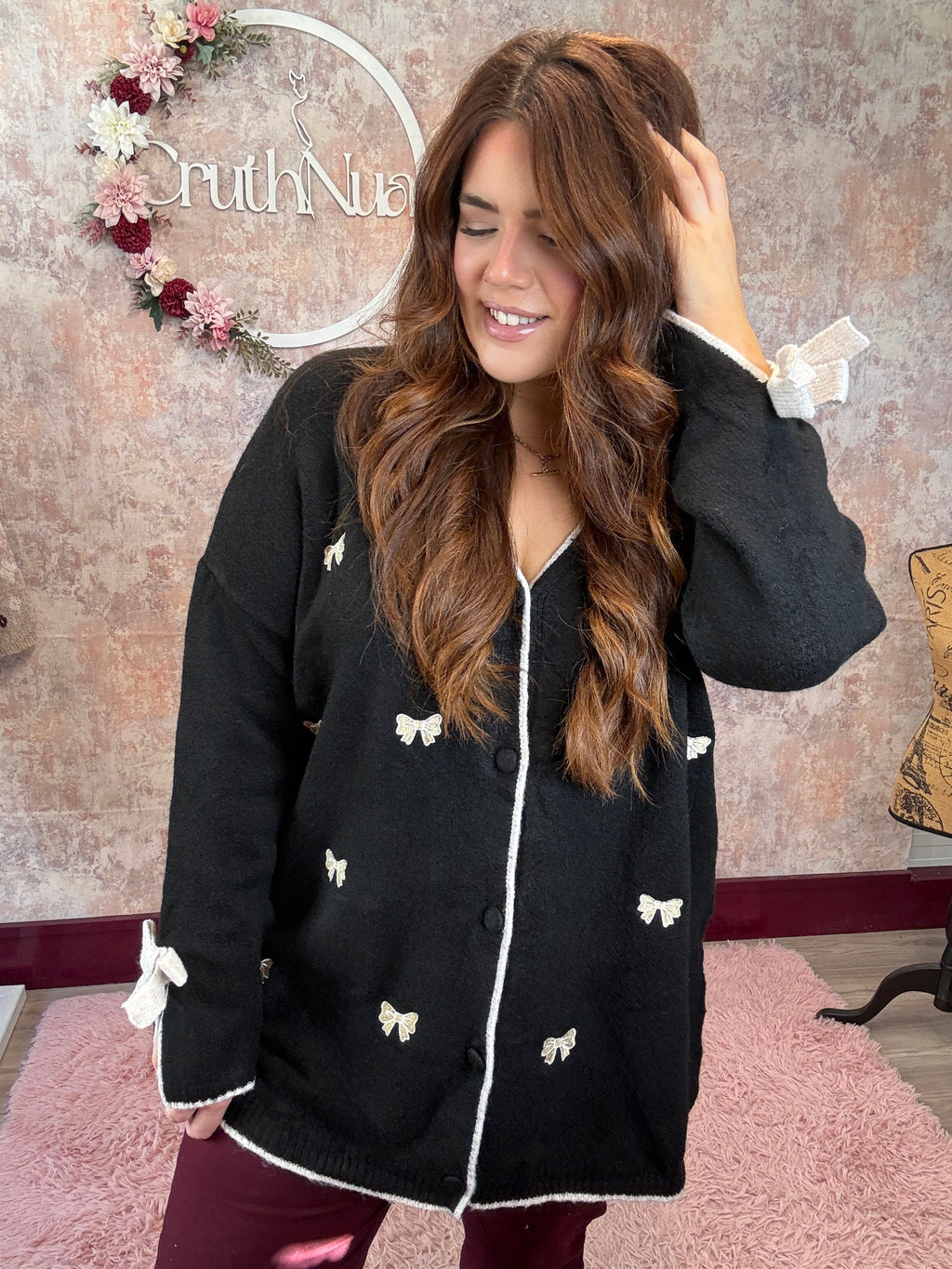 "Bowtique" Cardigan (5 Colours)