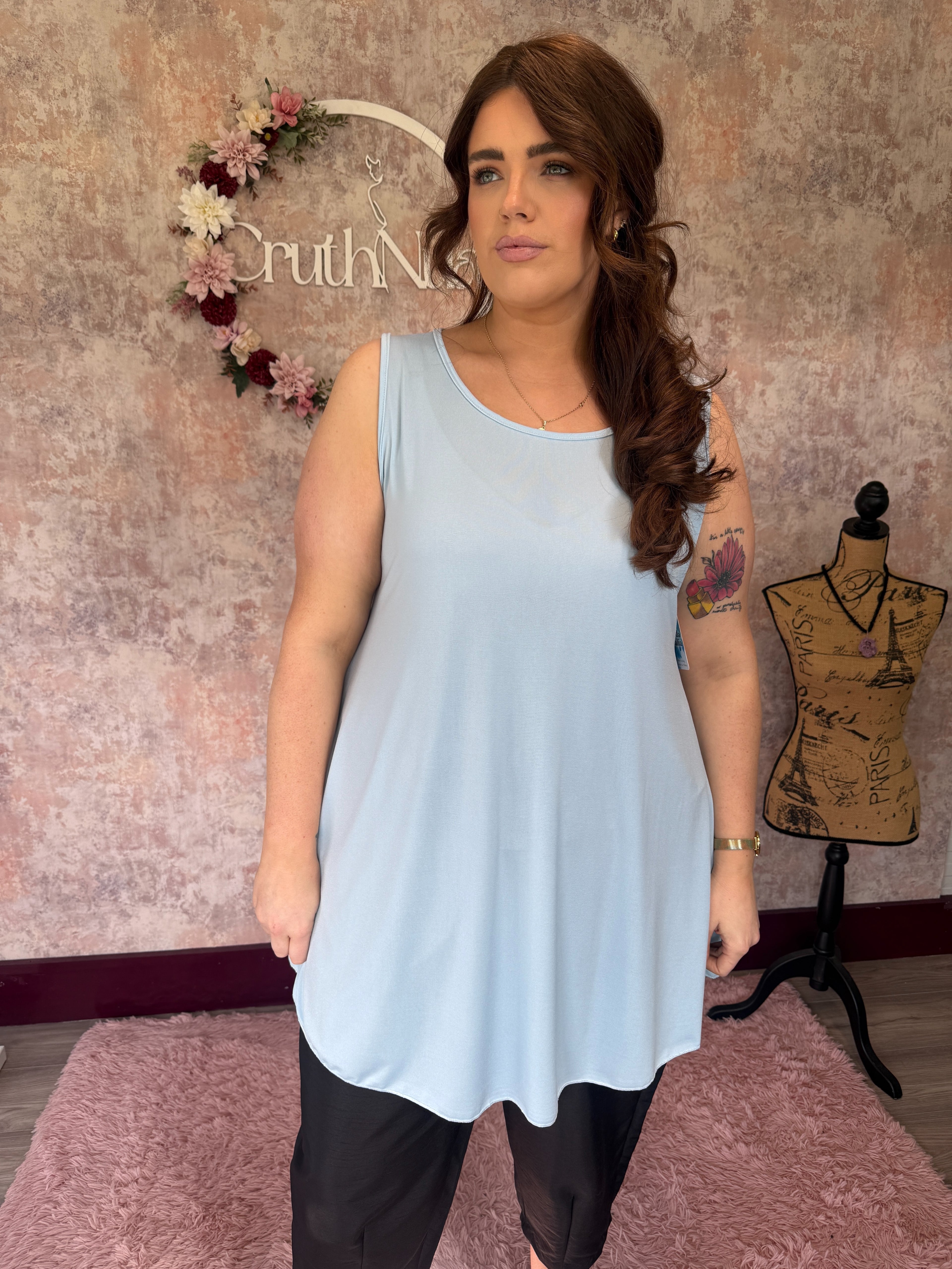Swing style cami Baby Blue