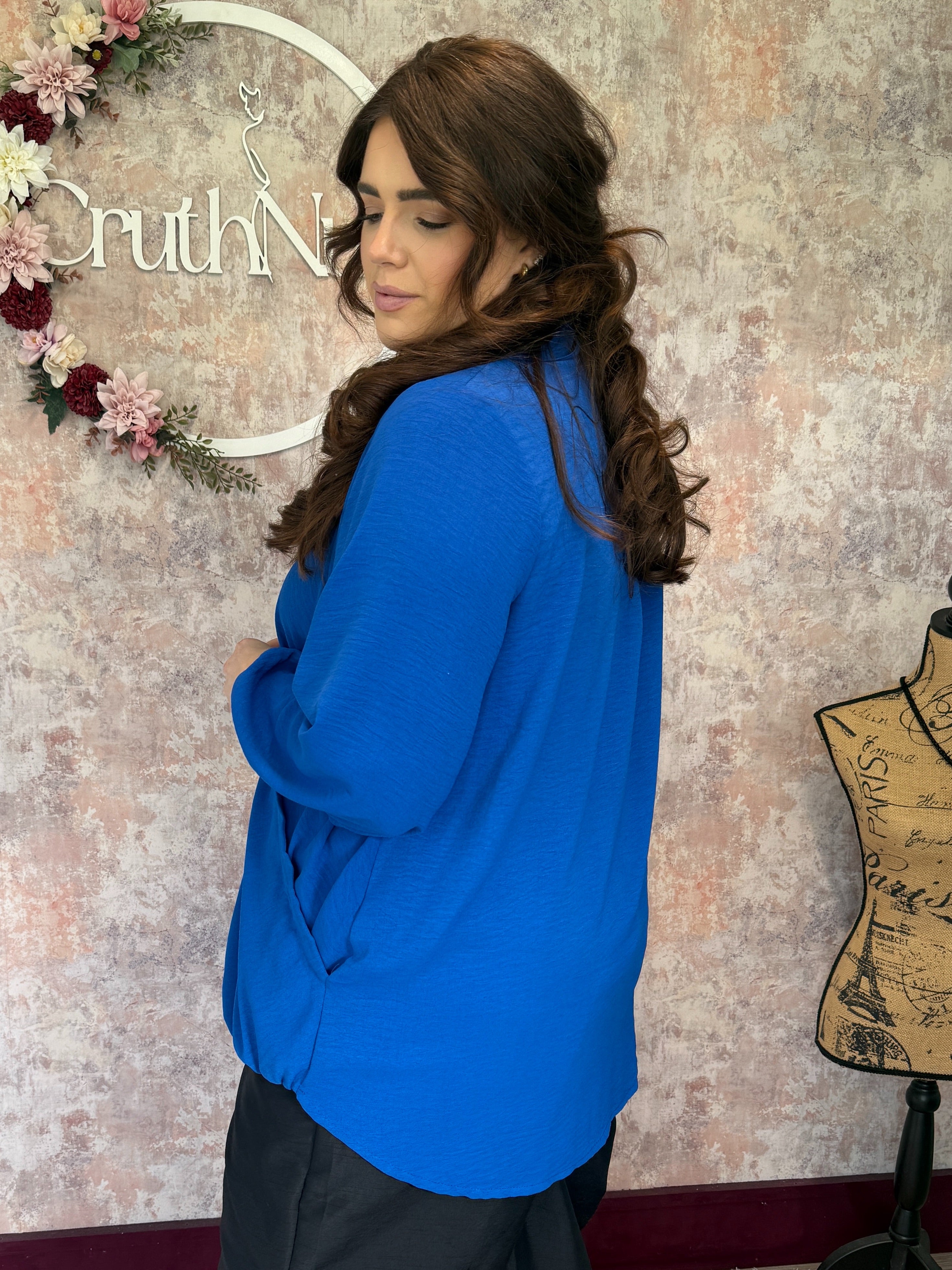 Gràinne Blouse Royal Blue