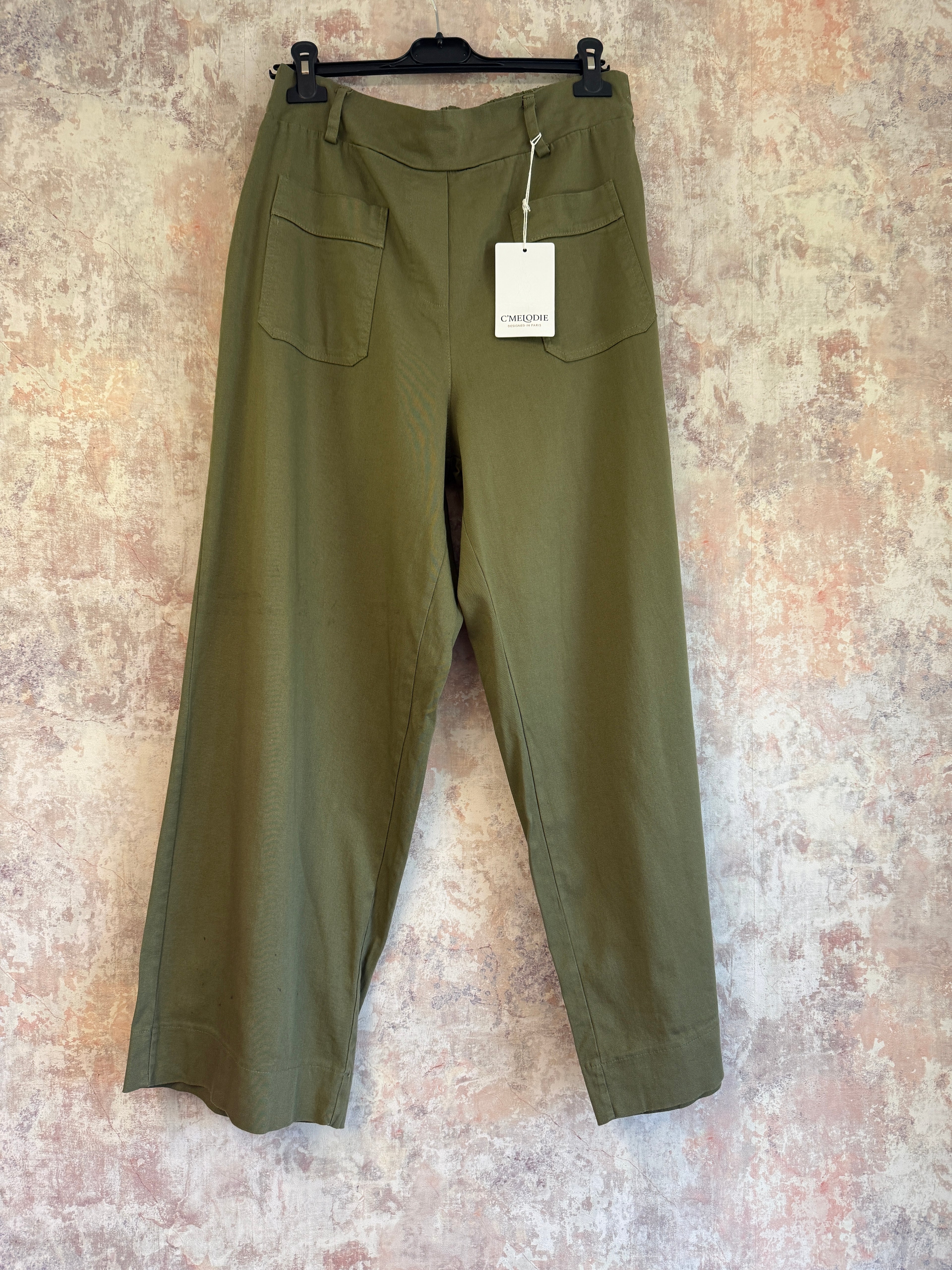 Ankle Grazer Cotton trousers khaki