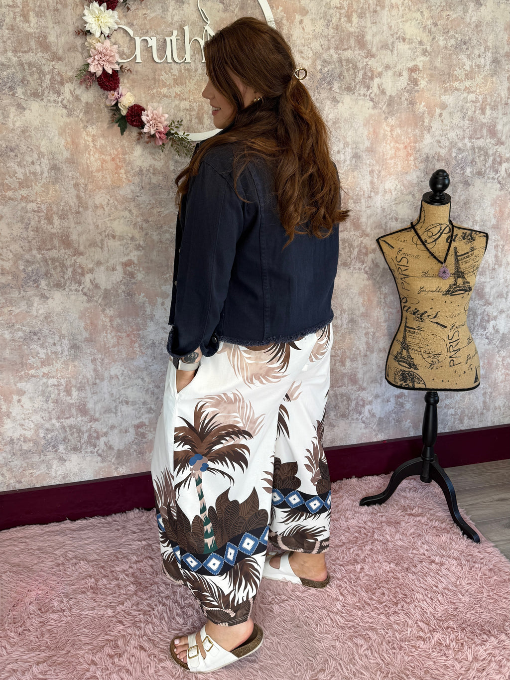 "Keep calm under the palms" jumpsuit