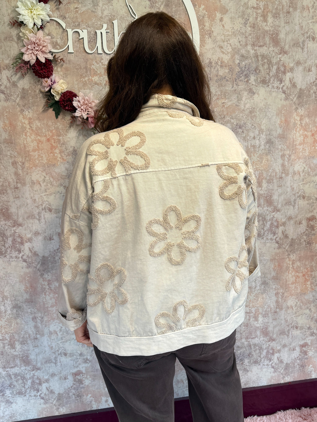 Fia Floral Cotton Denim Jacket