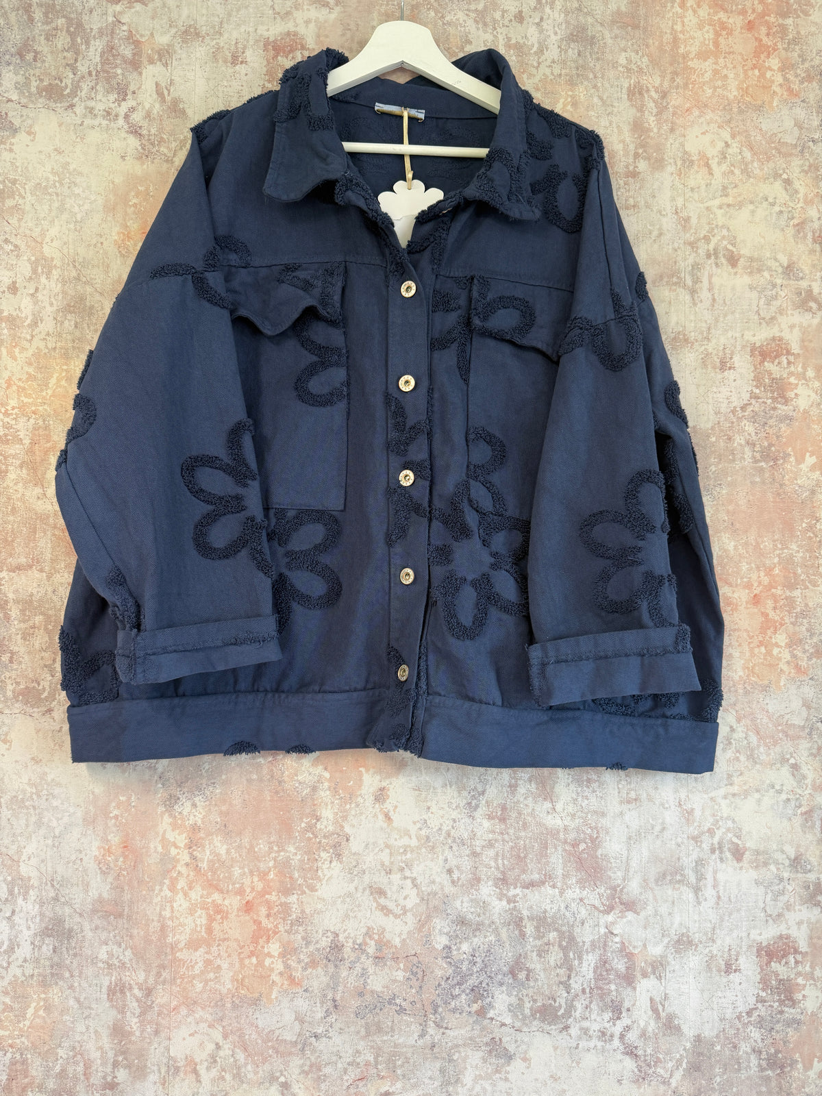 Fia Floral Cotton Denim Jacket