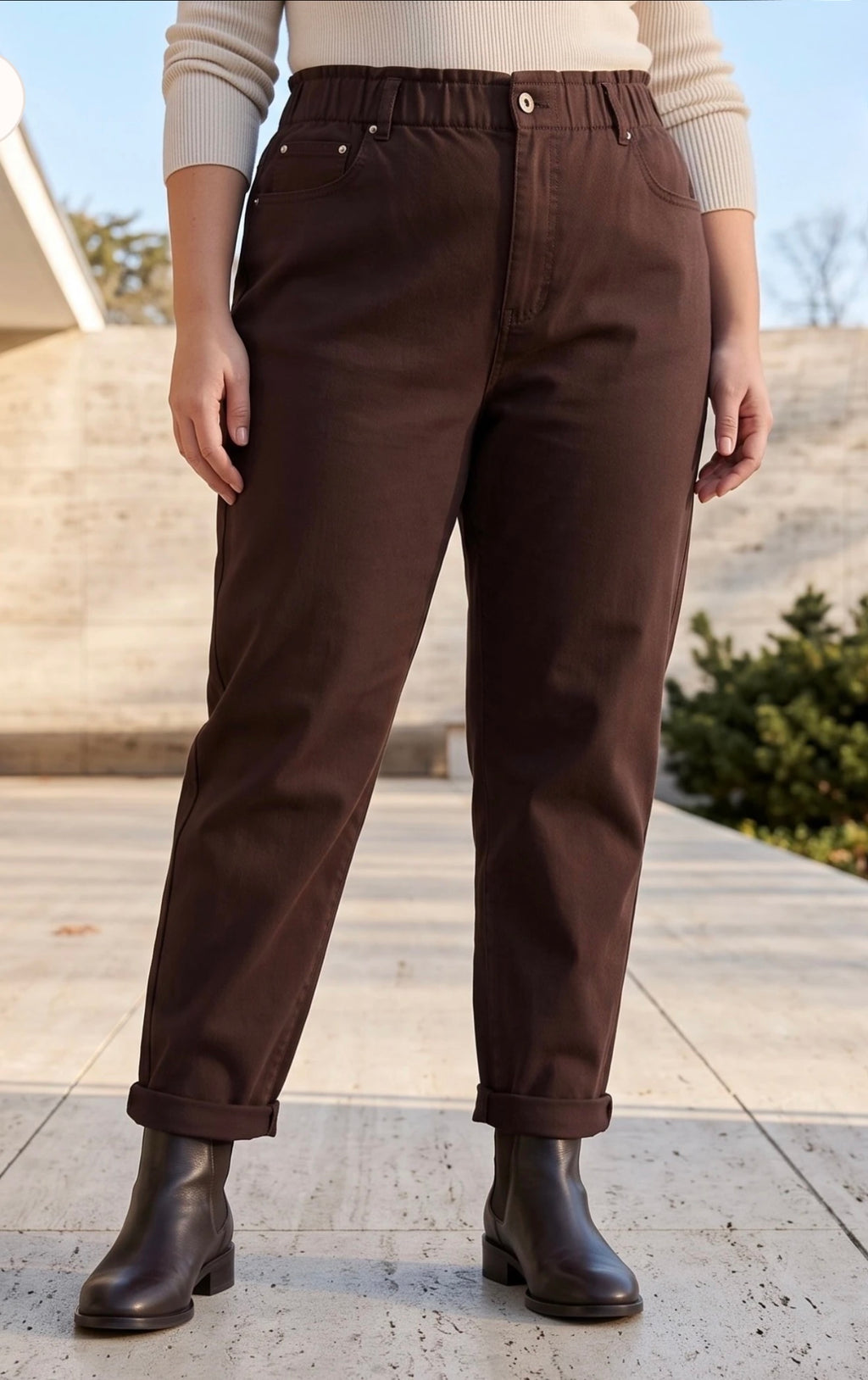 Mom Fit Jeans (2colours)