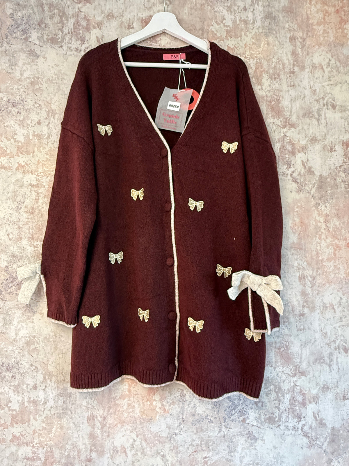 "Bowtique" Cardigan (5 Colours)