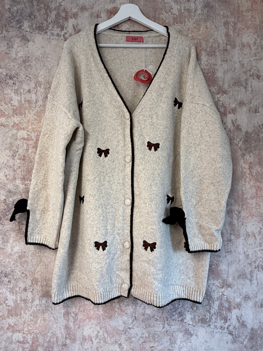 "Bowtique" Cardigan (5 Colours)