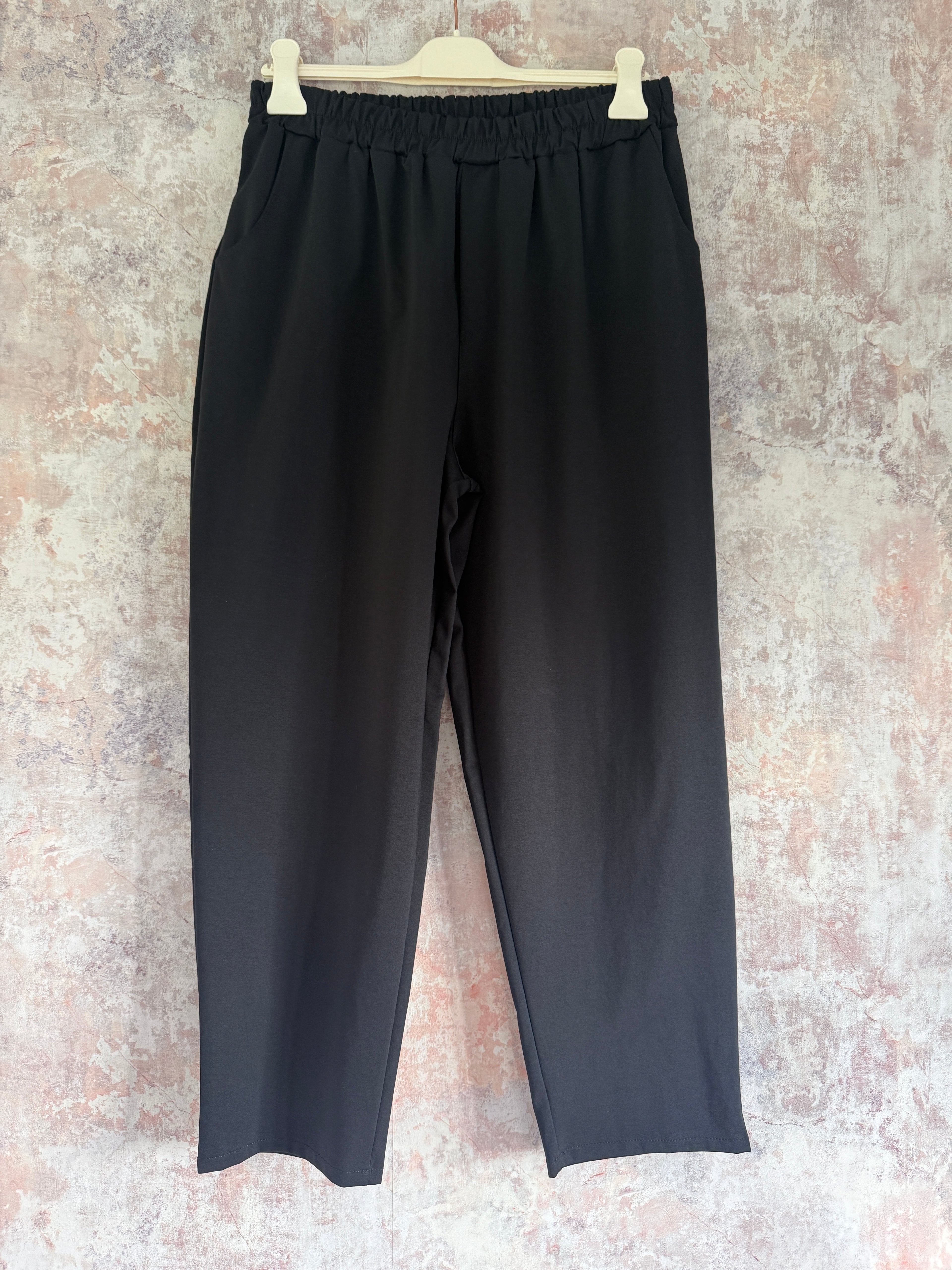 "I can do it all" Stretch Trousers Black