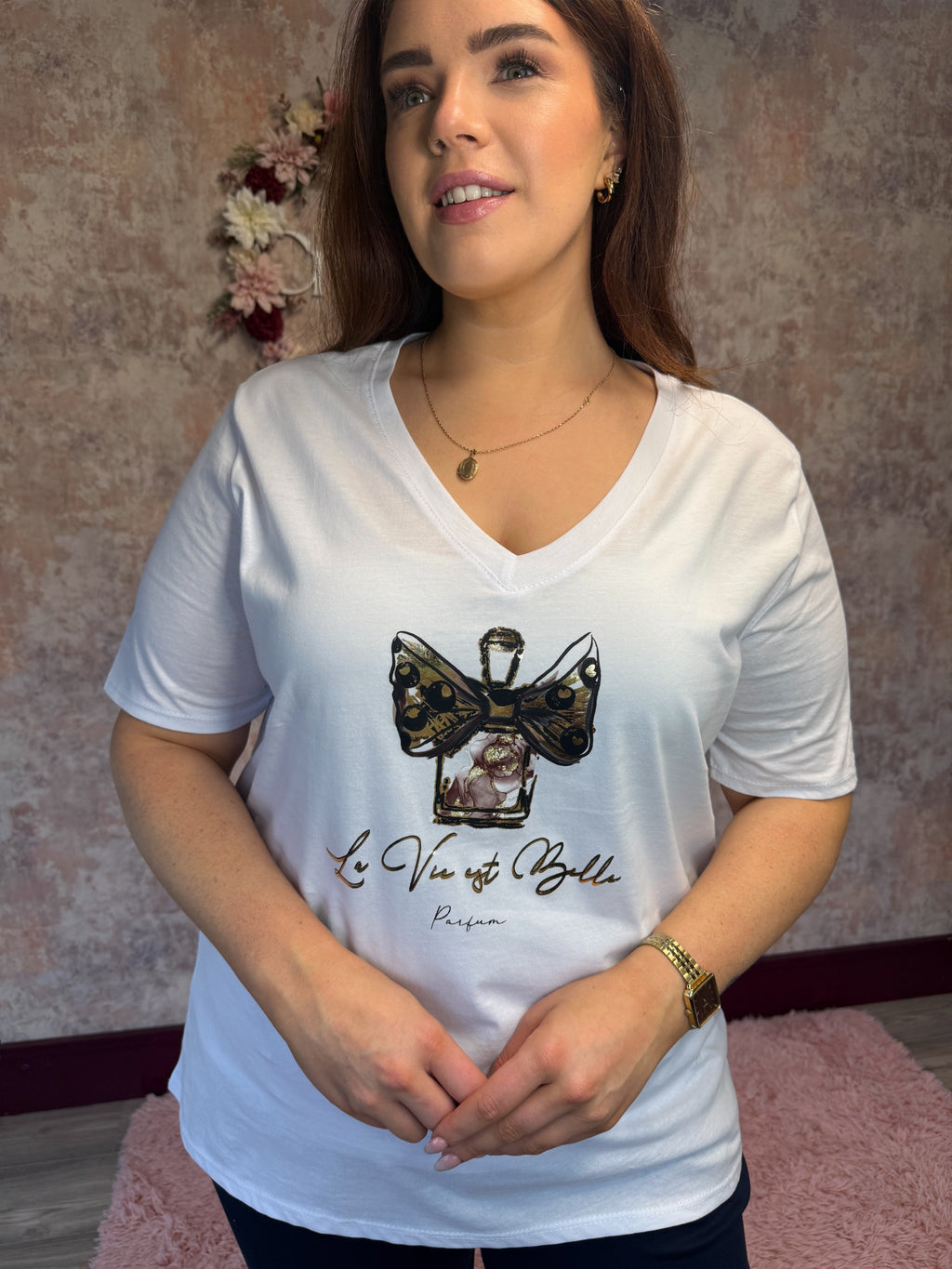 "Belle" Vneck Tshirt
