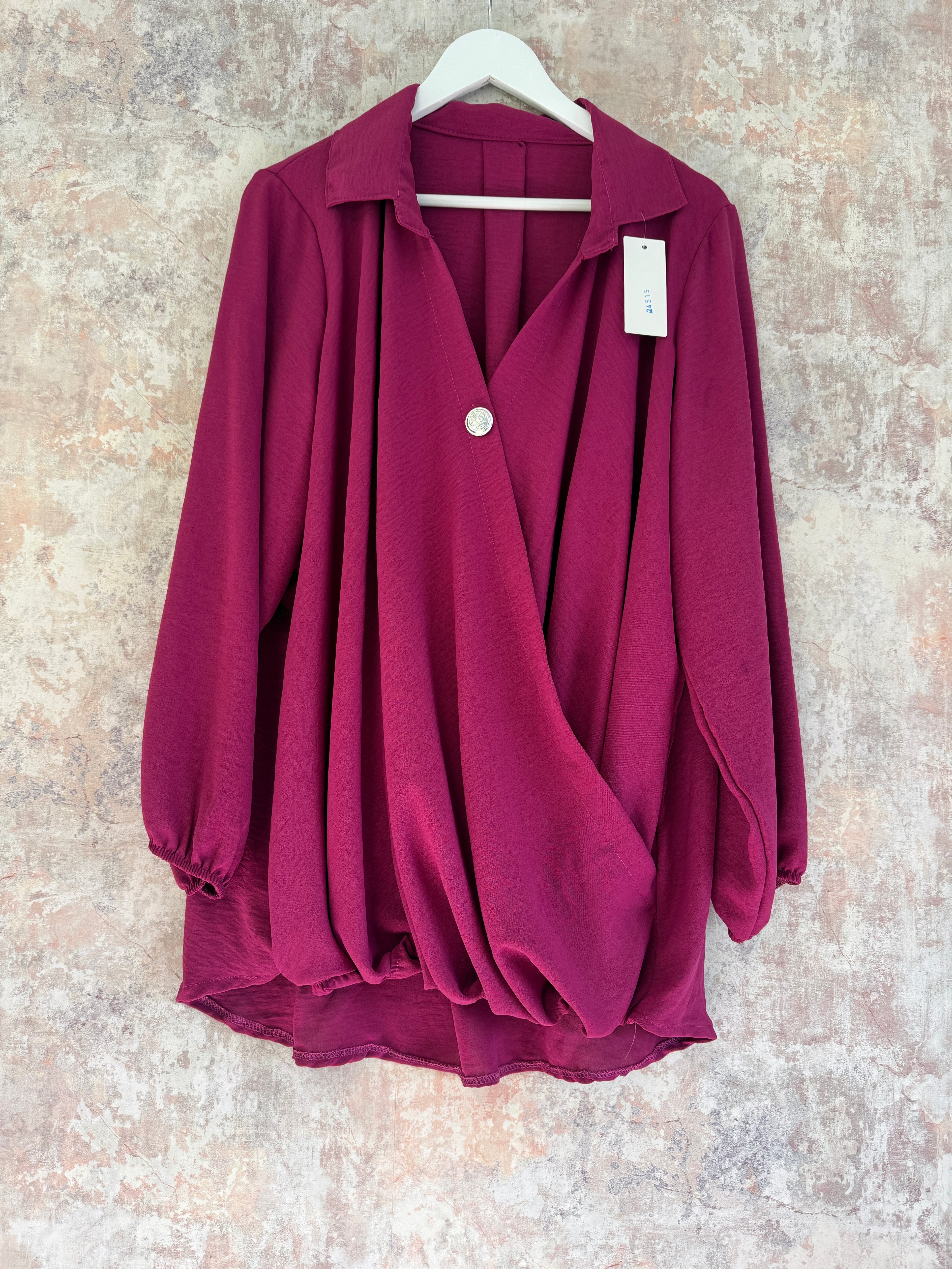 Gràinne Blouse Fuschia Pink