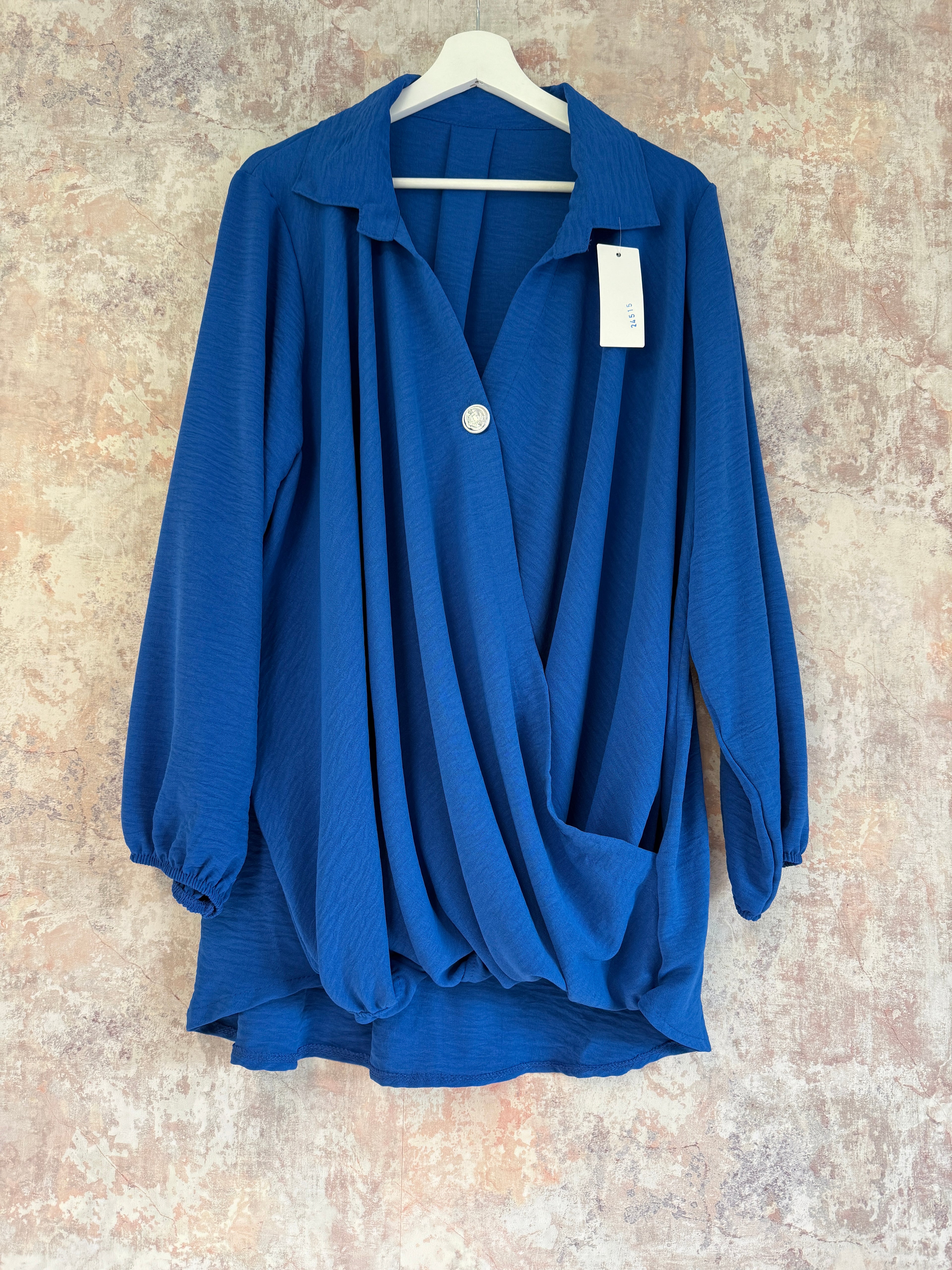 Gràinne Blouse Royal Blue