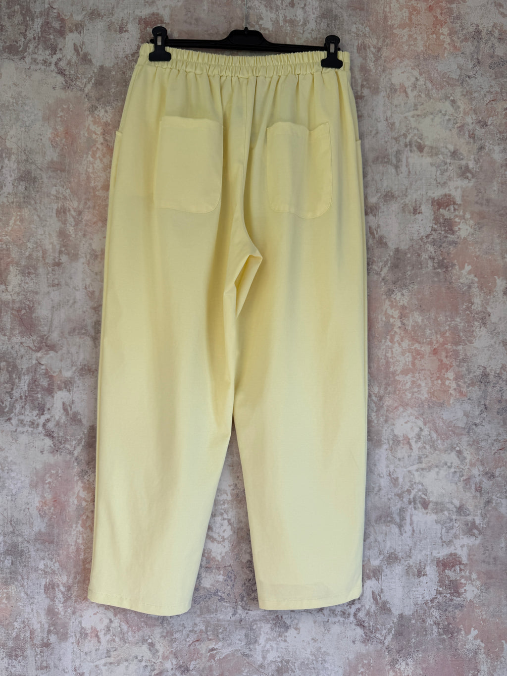 "I can do it all" Stretch Scuba Trousers Lemon
