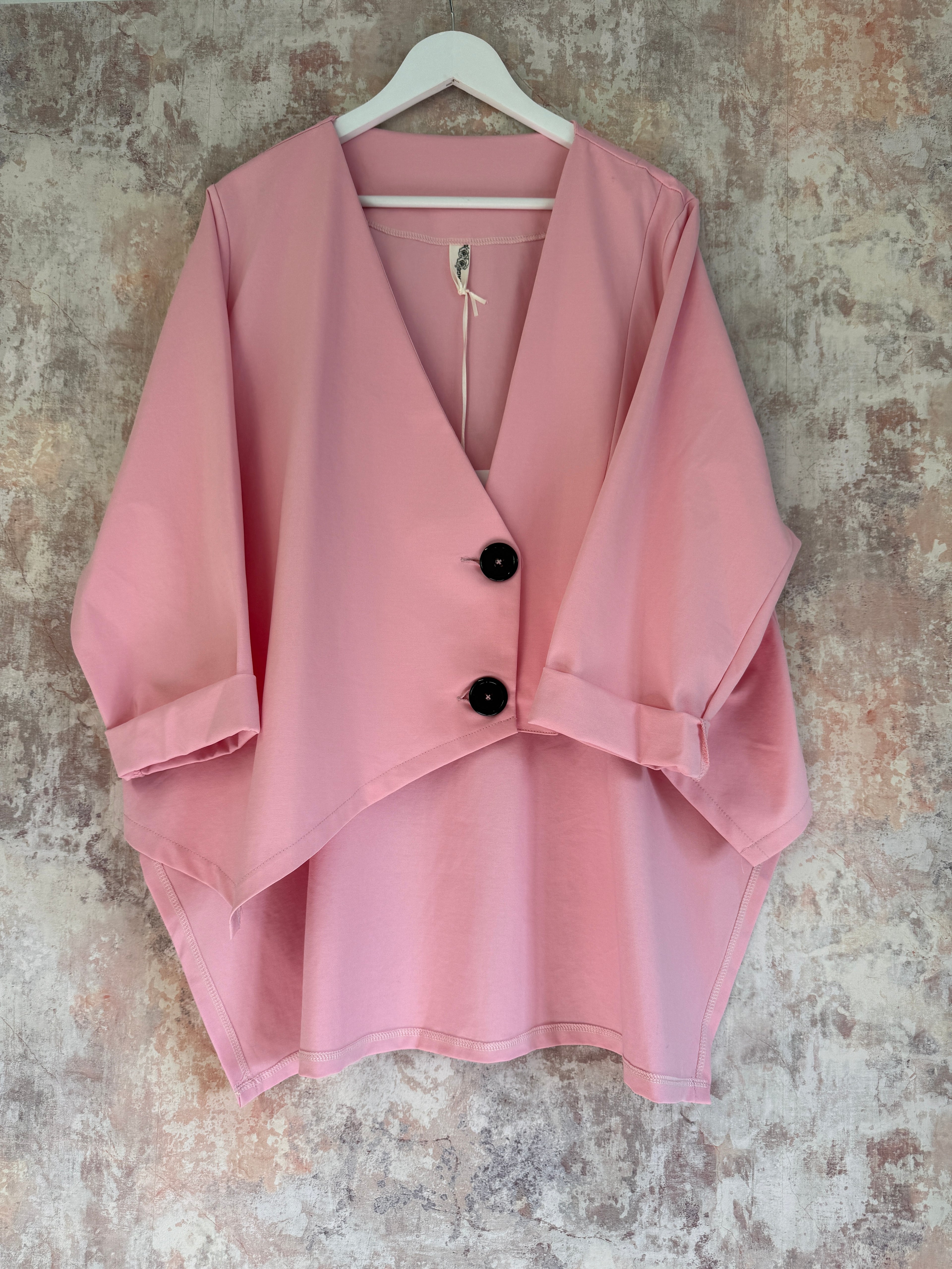 Wrap Style jacket Baby Pink
