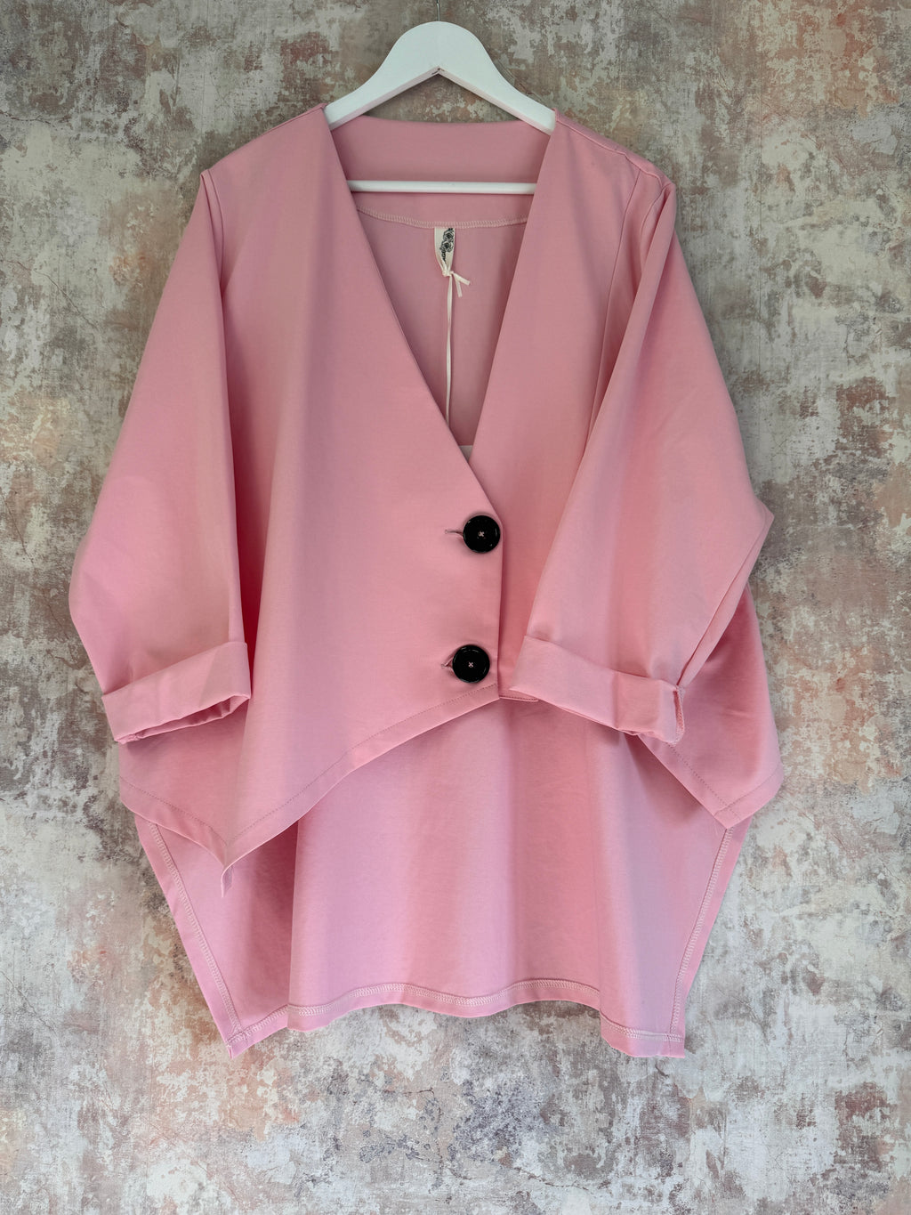 Wrap Style jacket Baby Pink
