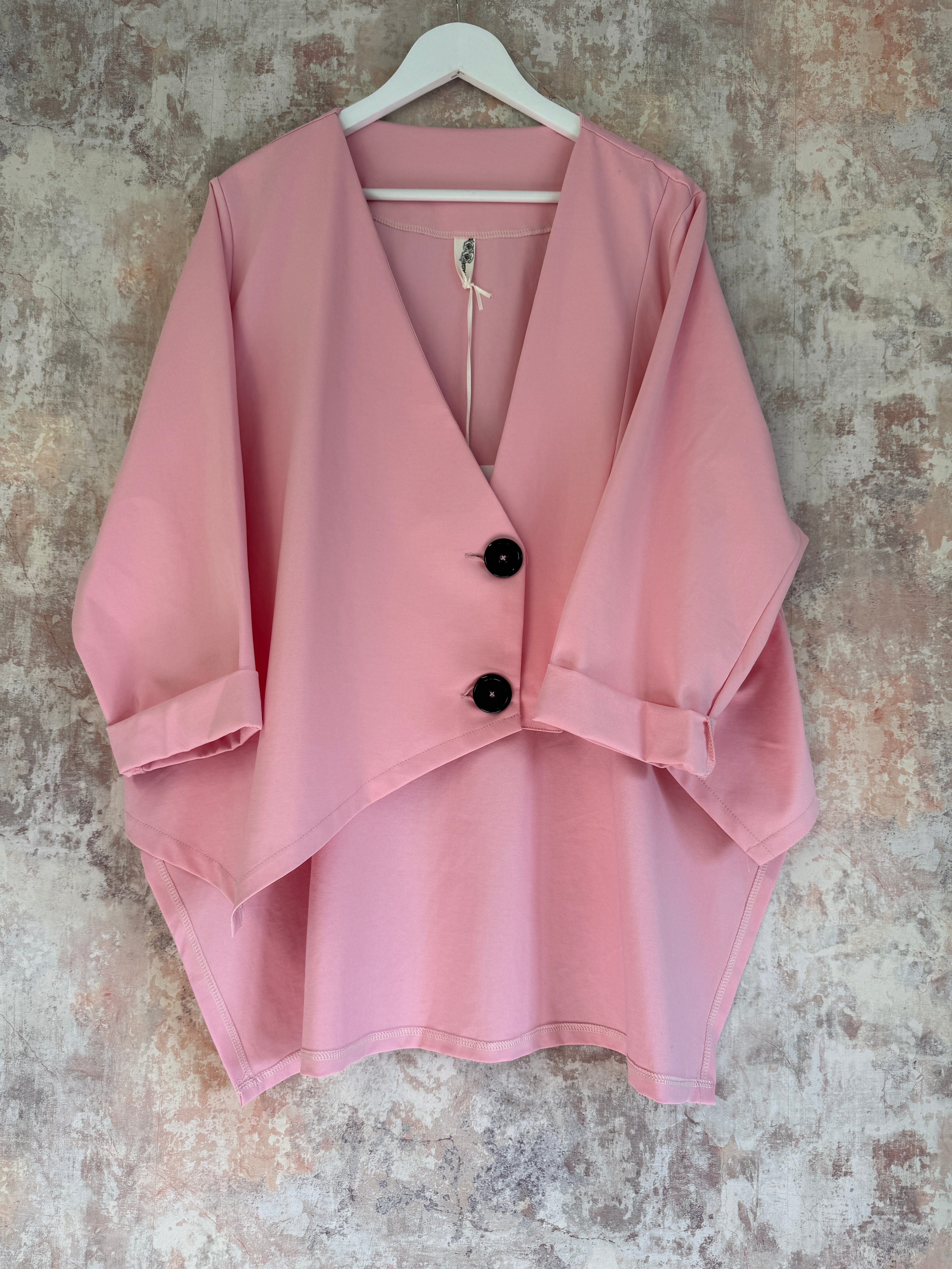 Wrap Style jacket Baby Pink