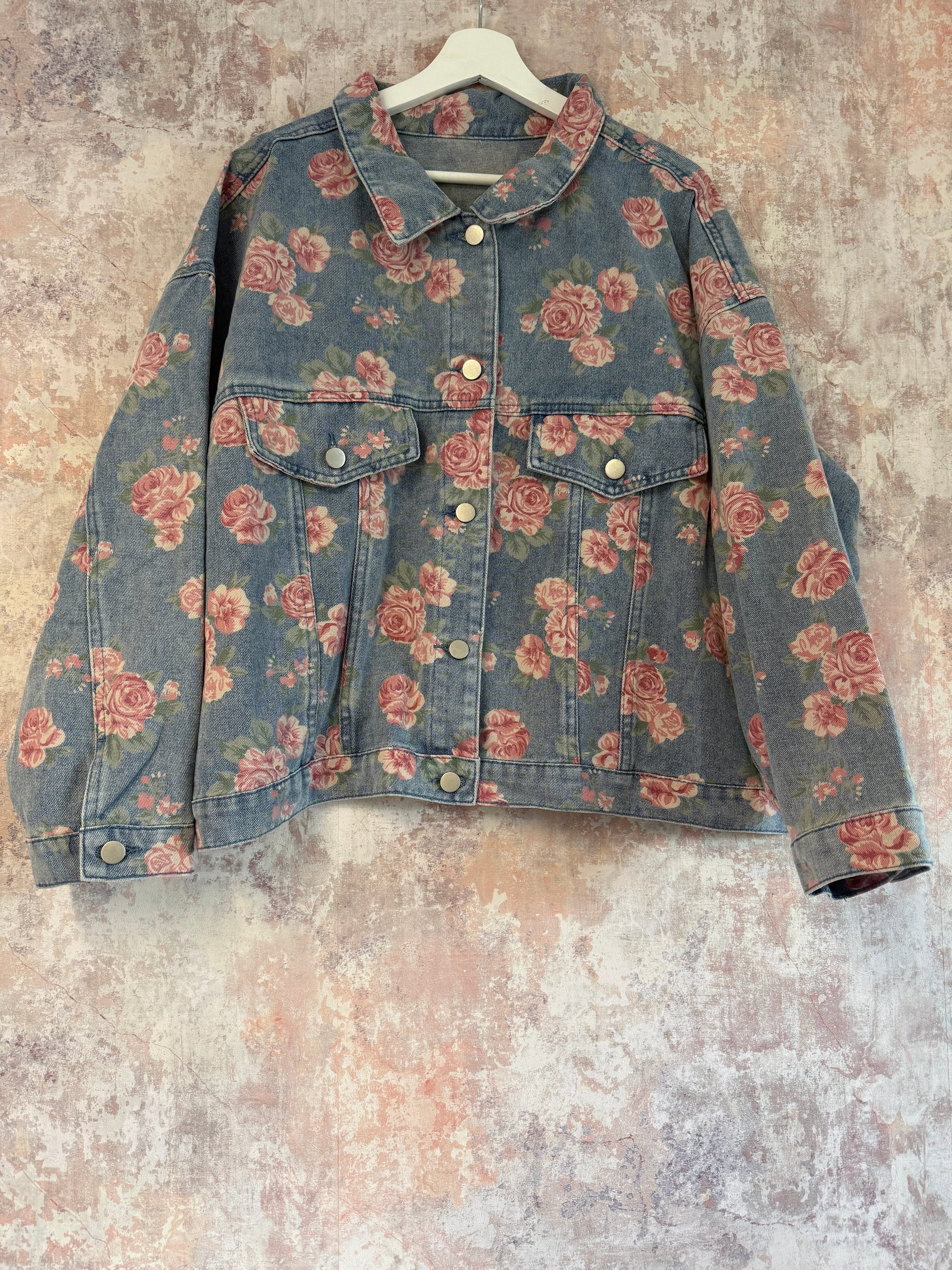 Fia Floral Cotton Denim Jacket