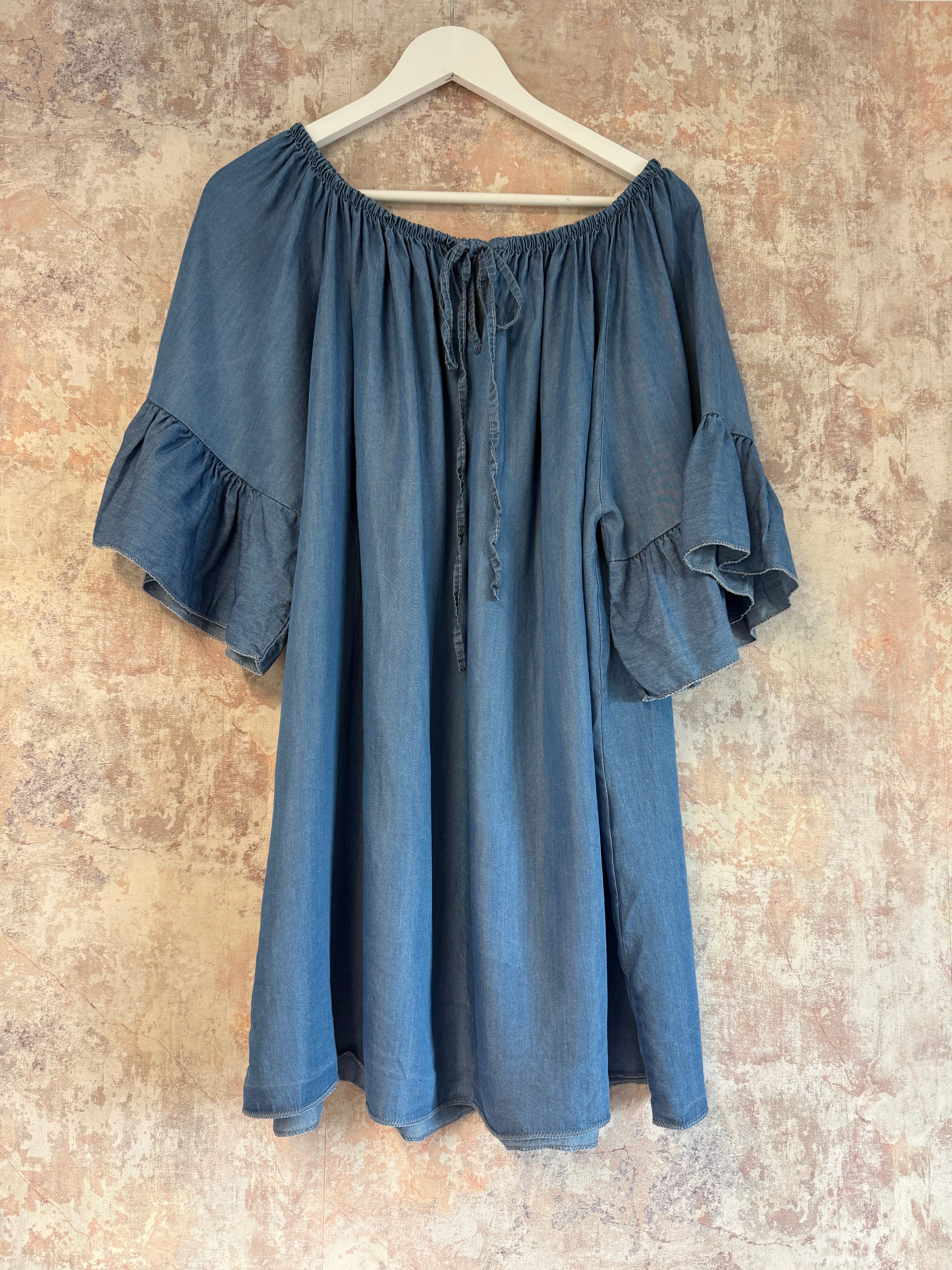 Tencil denim blouse