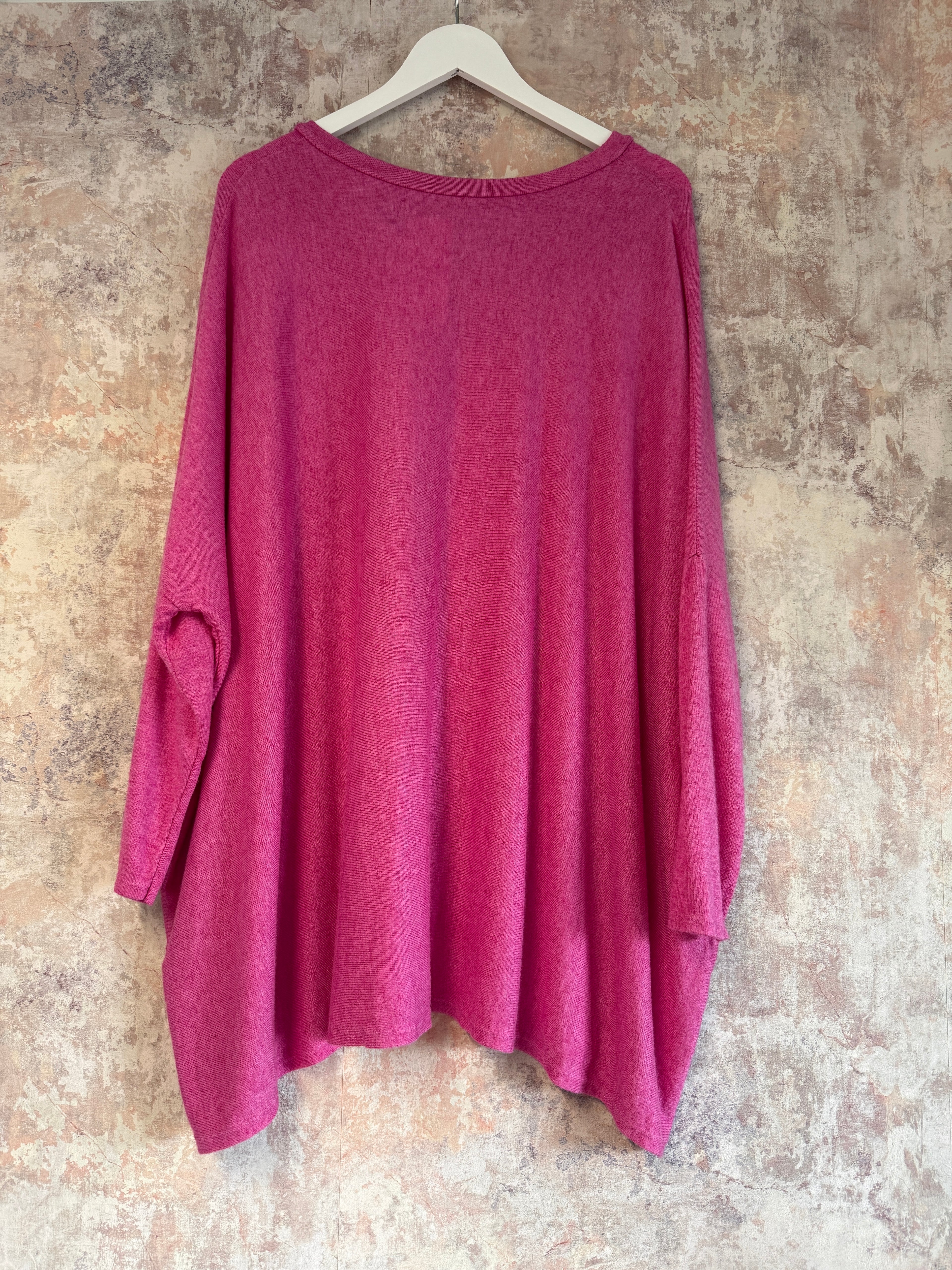 Cupids Kiss Knit Top Hot pink