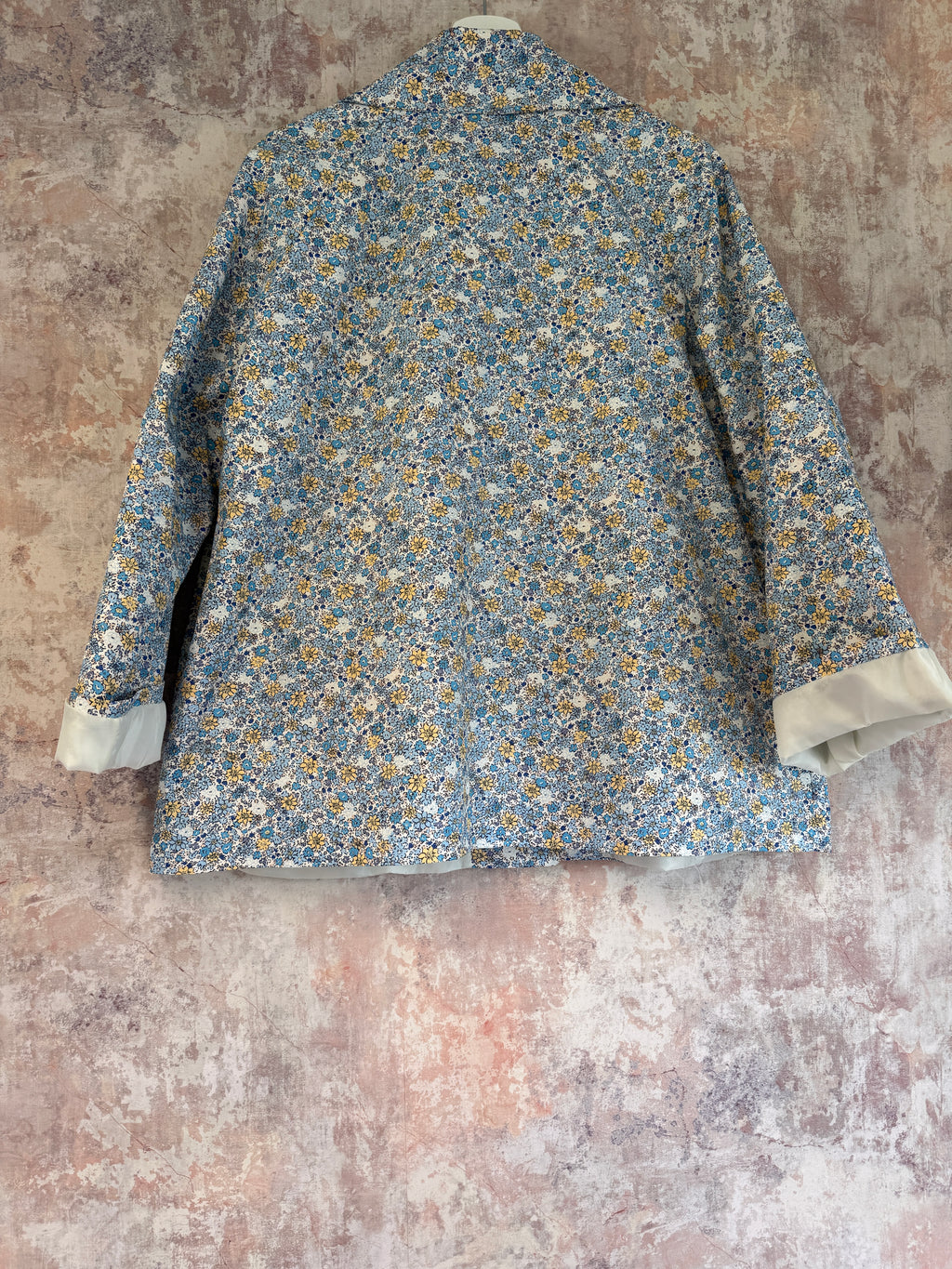 Floral Trench Blue