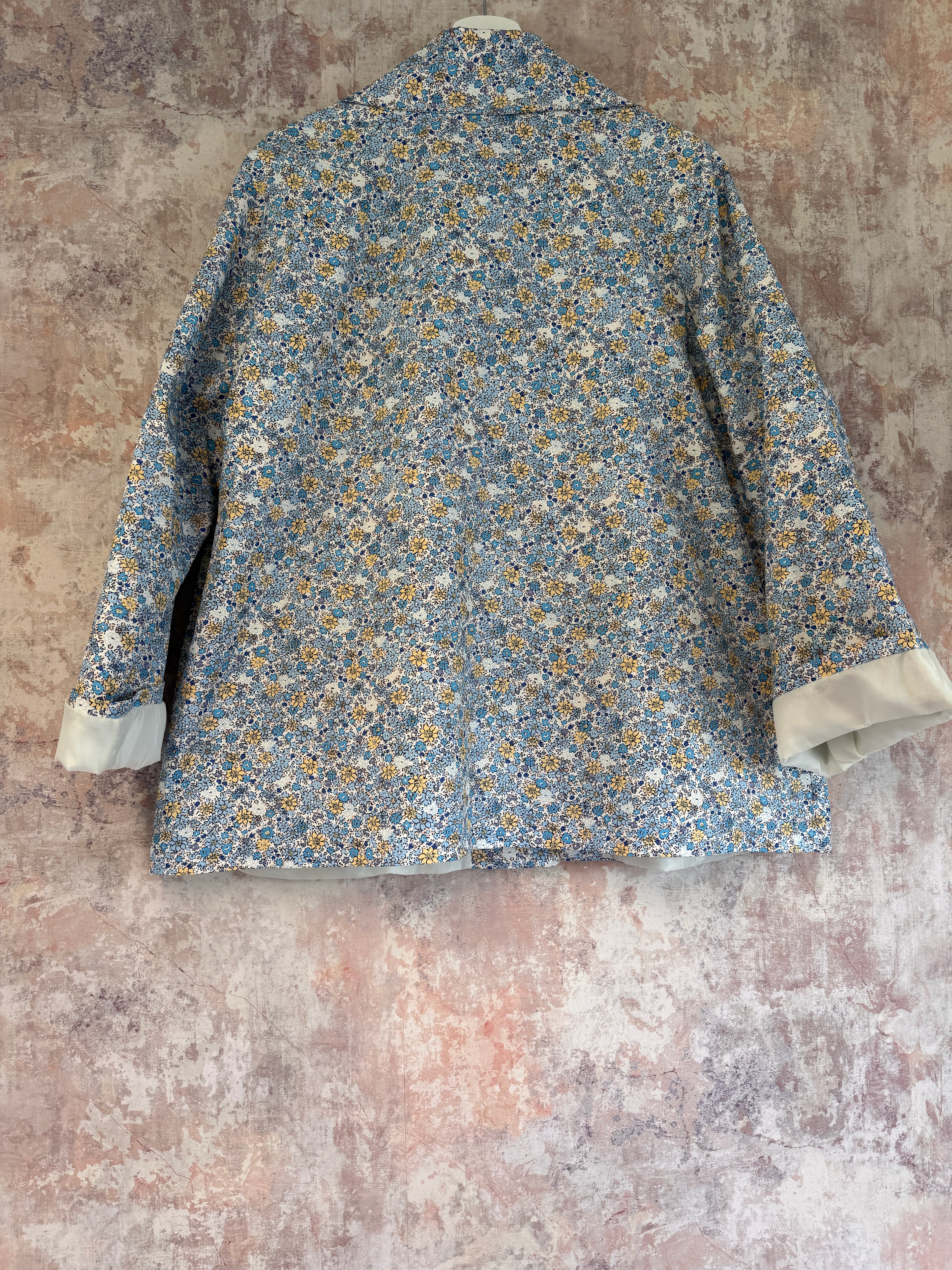 Floral Trench Blue