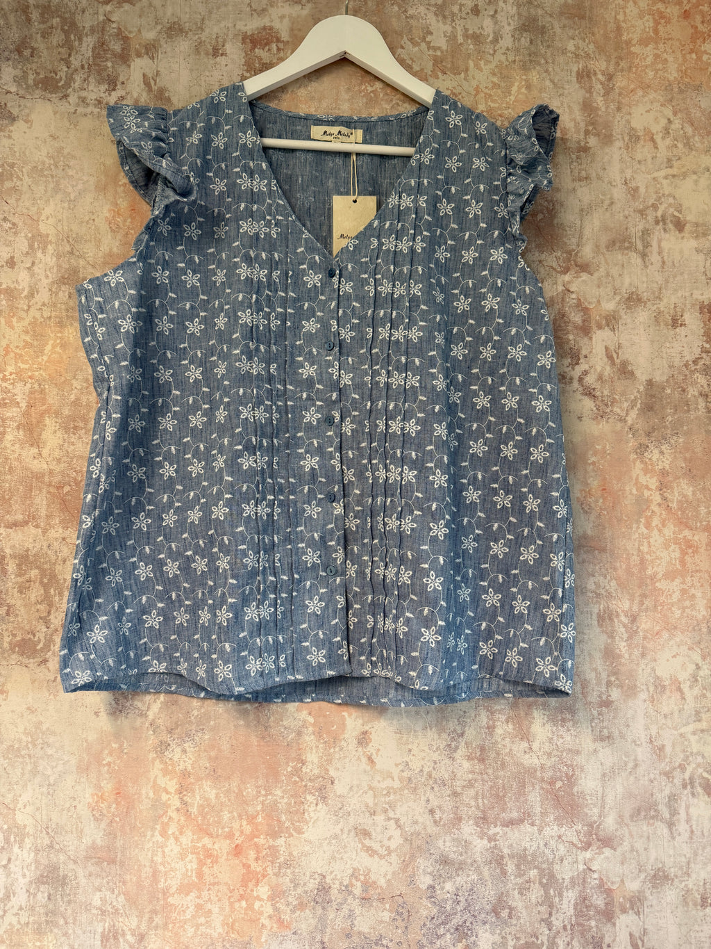 Cotton embroidered blouse