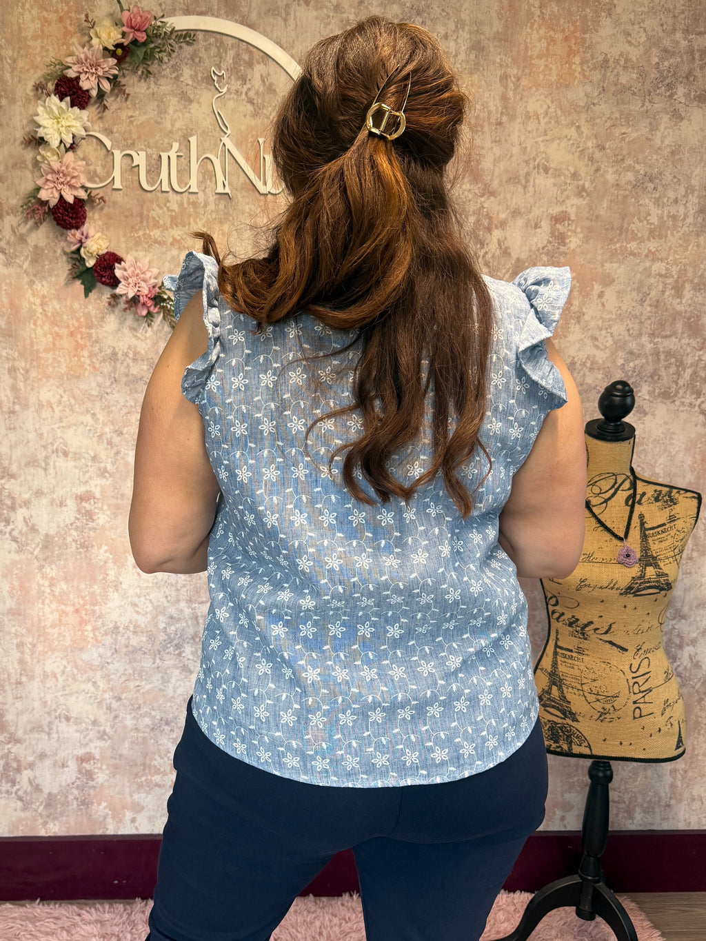 Cotton embroidered blouse