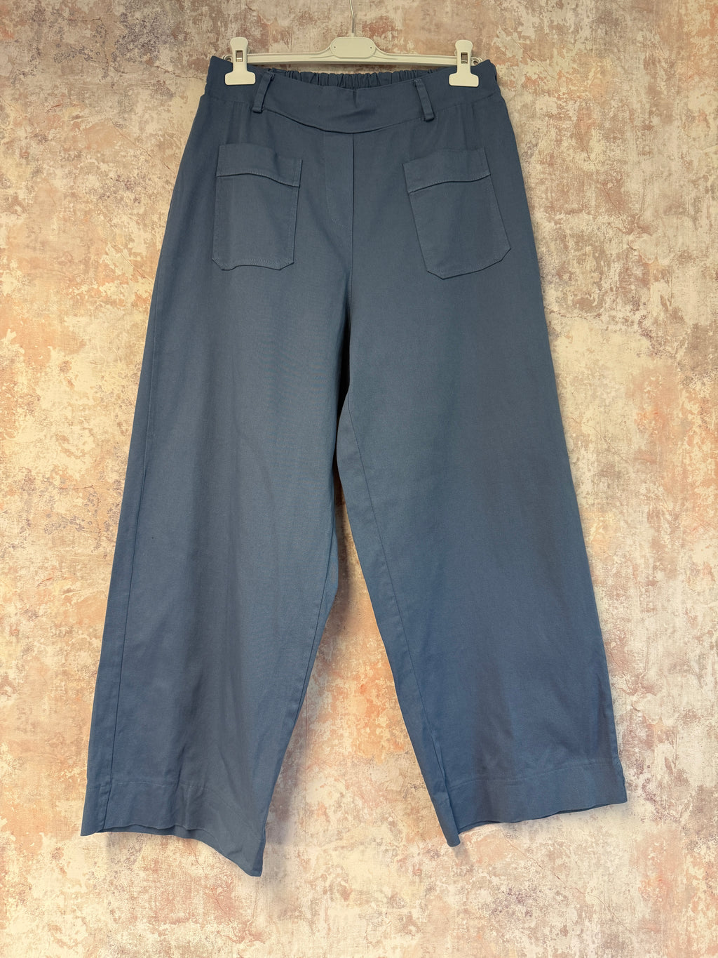 Ankle Grazer Cotton trousers blue