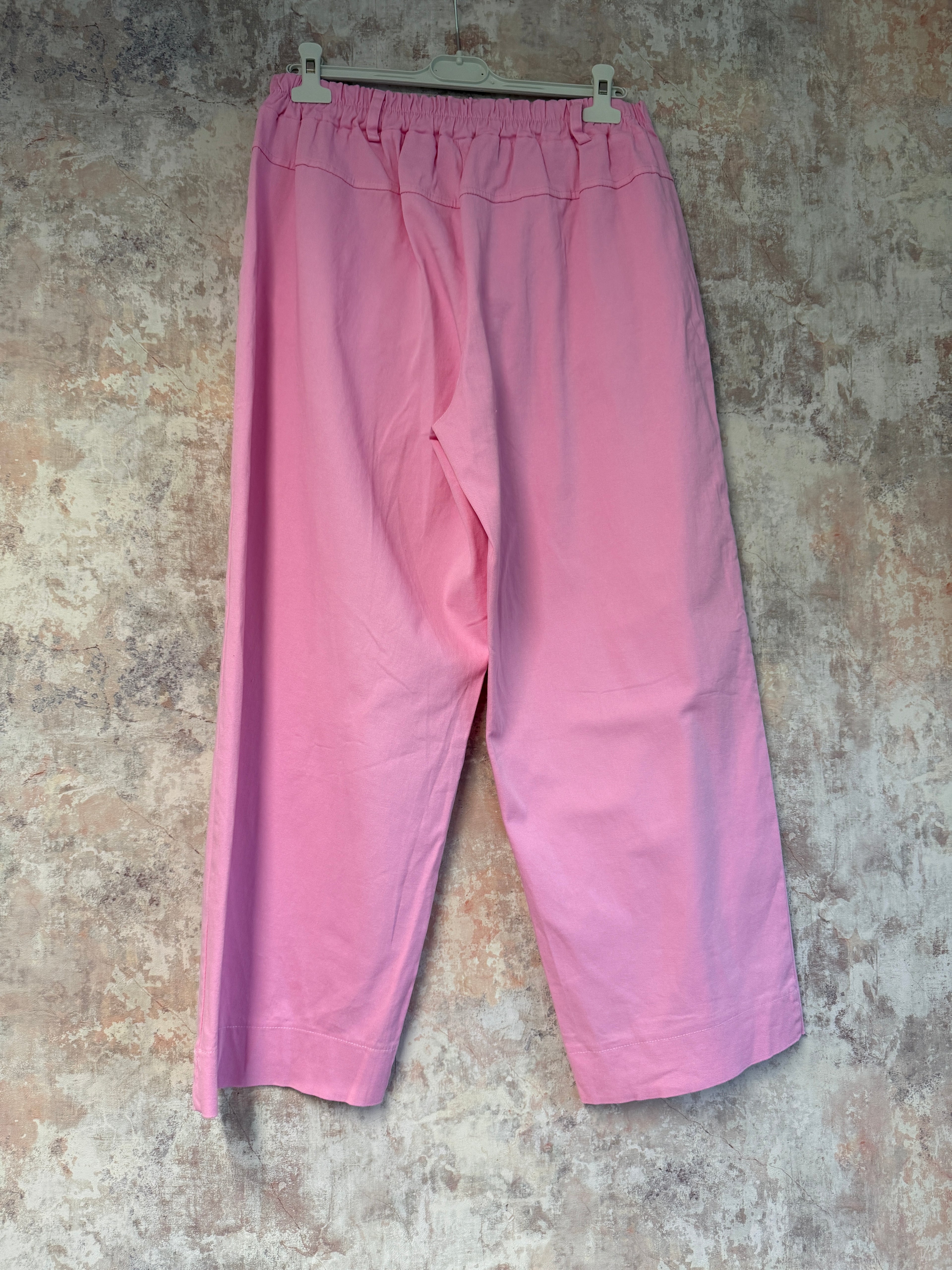 Ankle Grazer Cotton trousers Pink