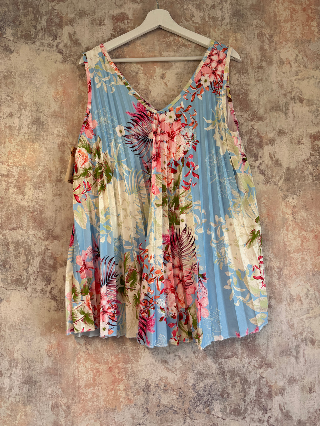 Pleated Floral Cami