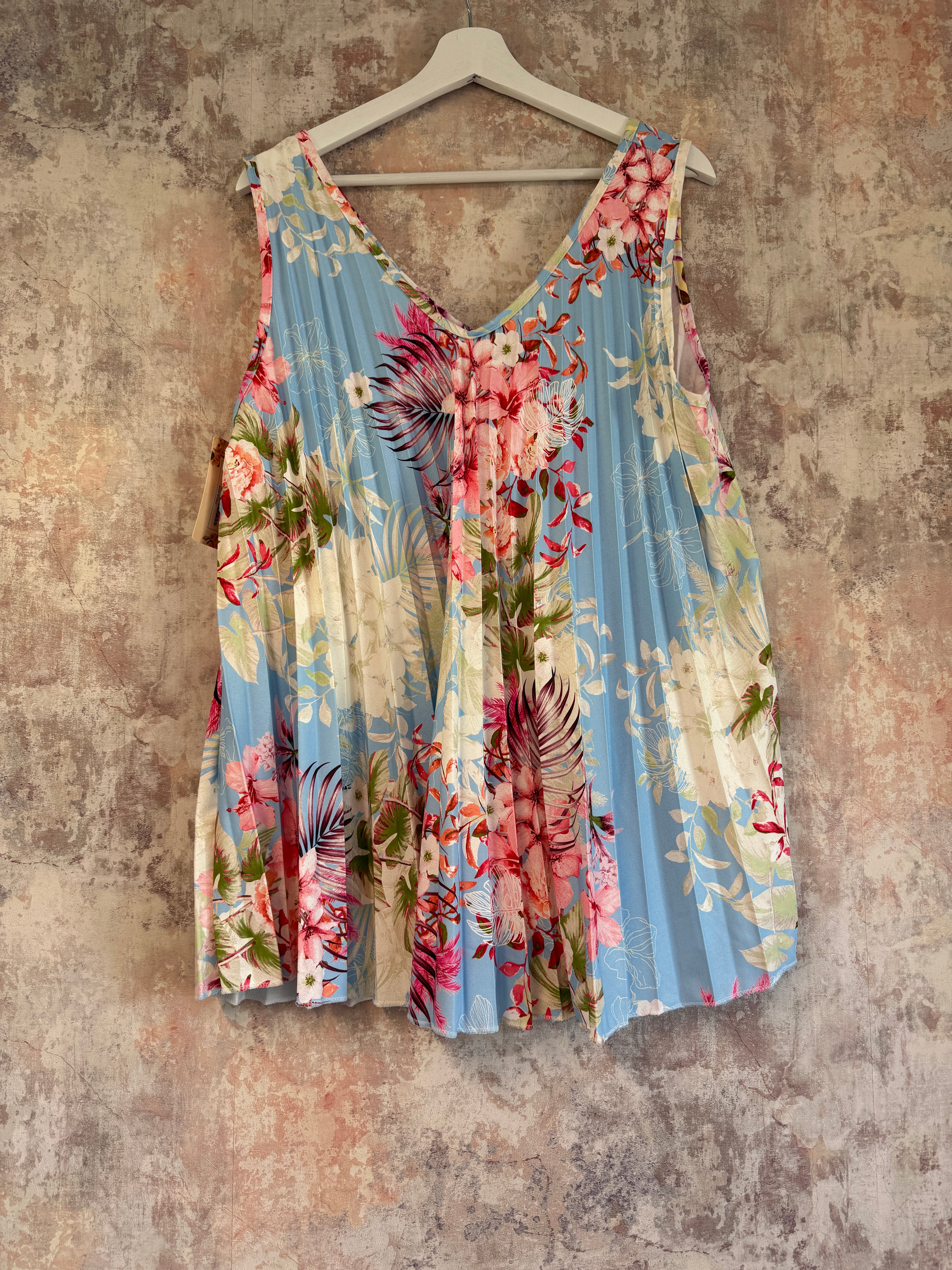 Pleated Floral Cami