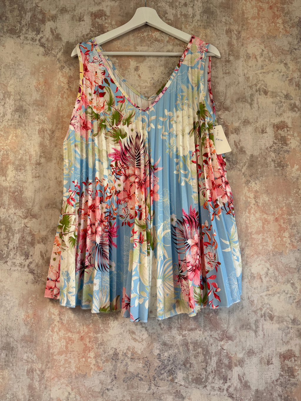 Pleated Floral Cami