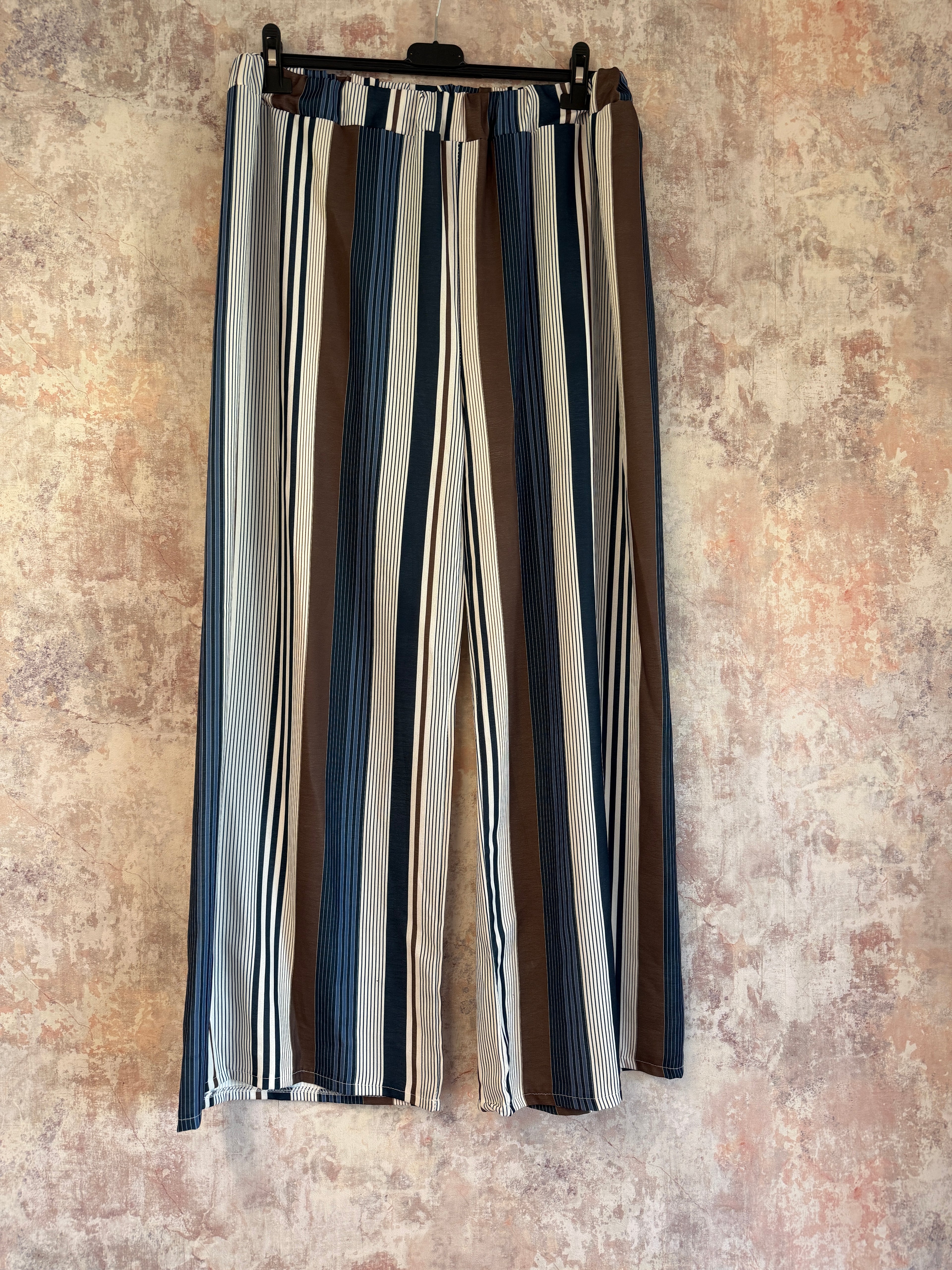 Striped Wide Leg Trousers