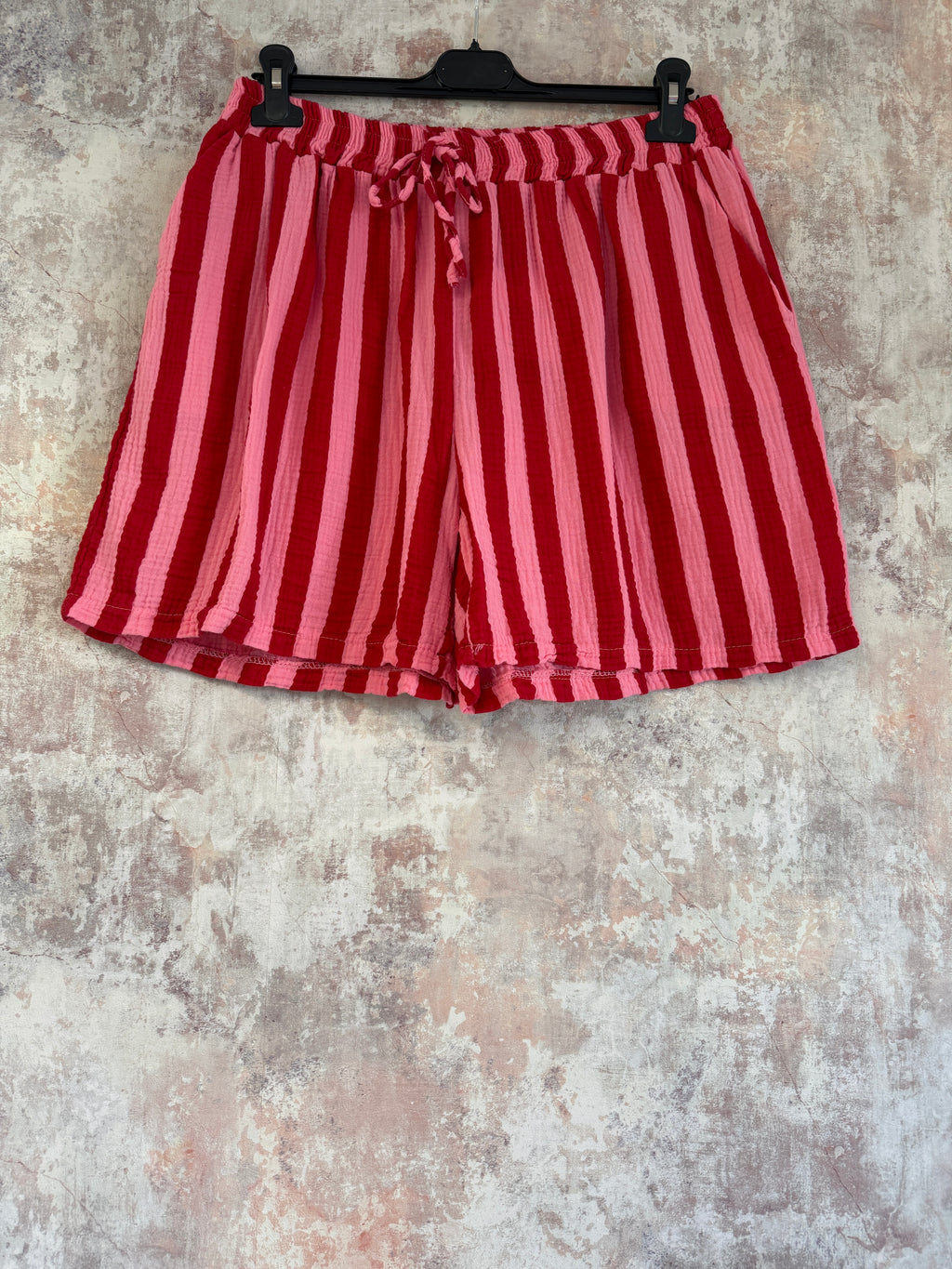 Striped Cotton Shorts