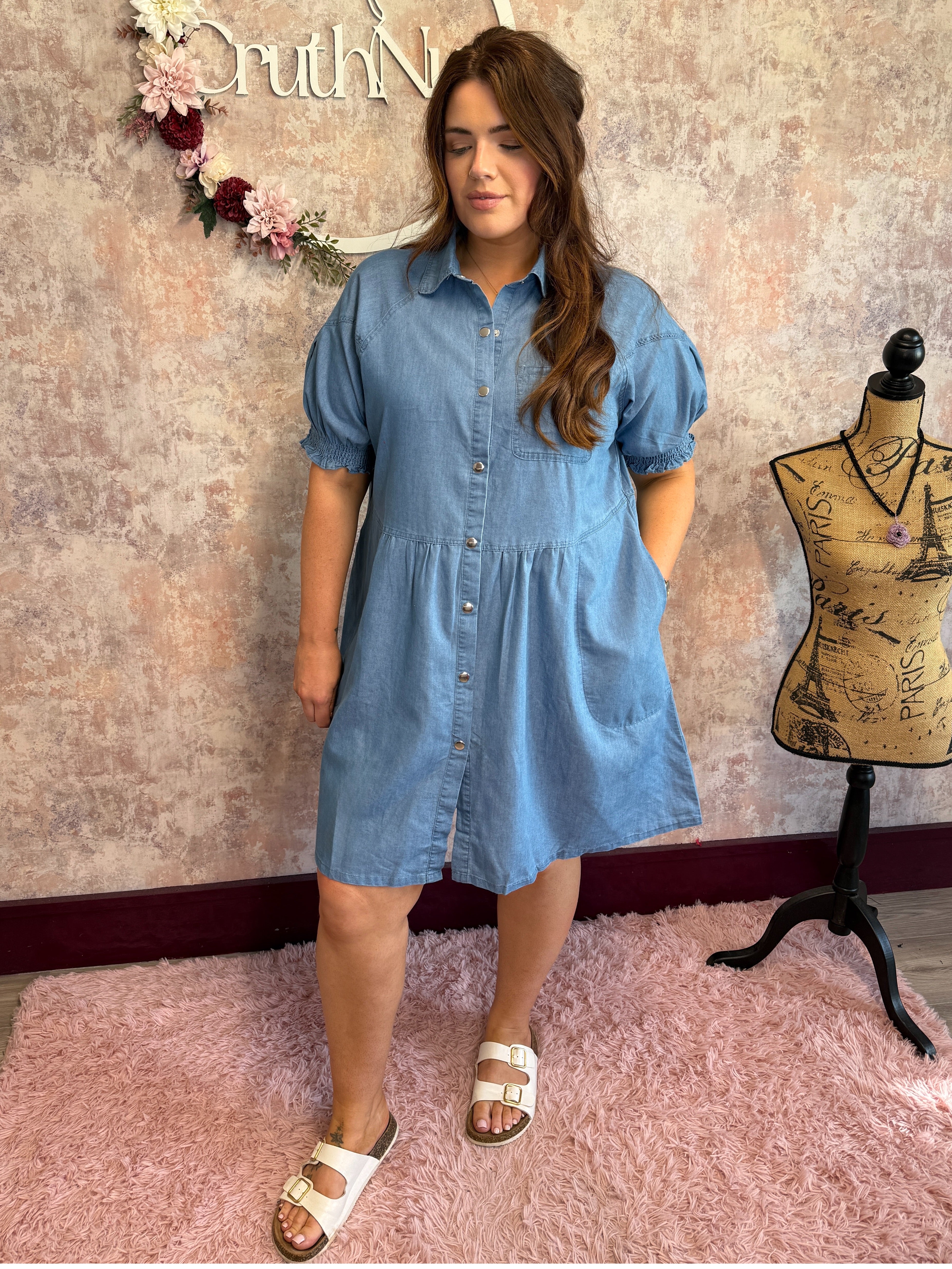 Denim Skater Dress
