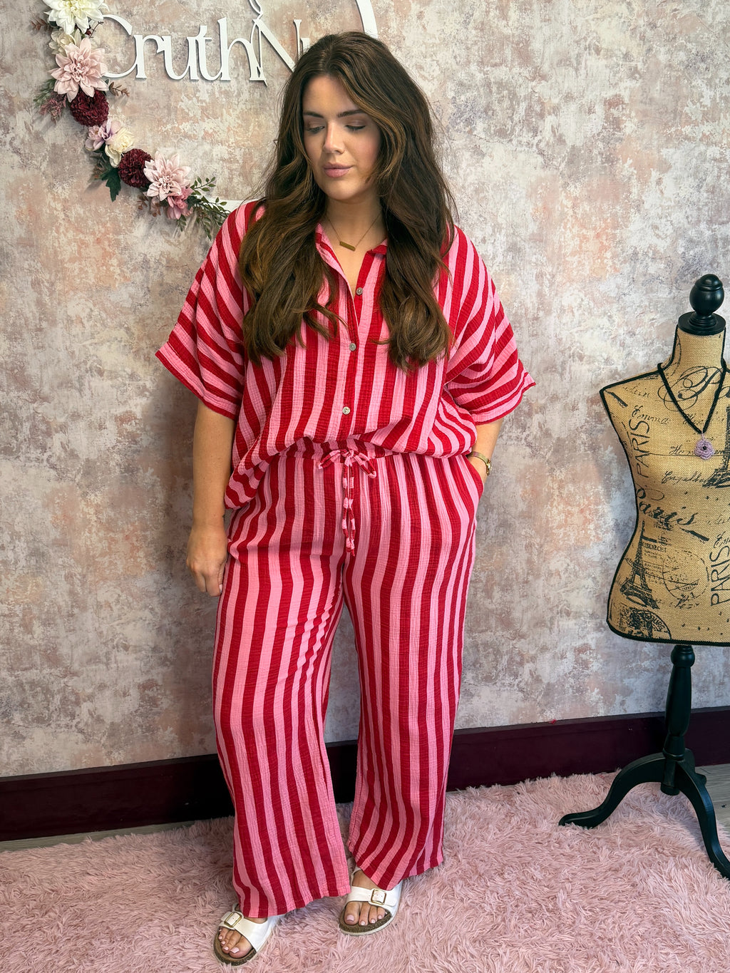 Striped Cotton Co-ord