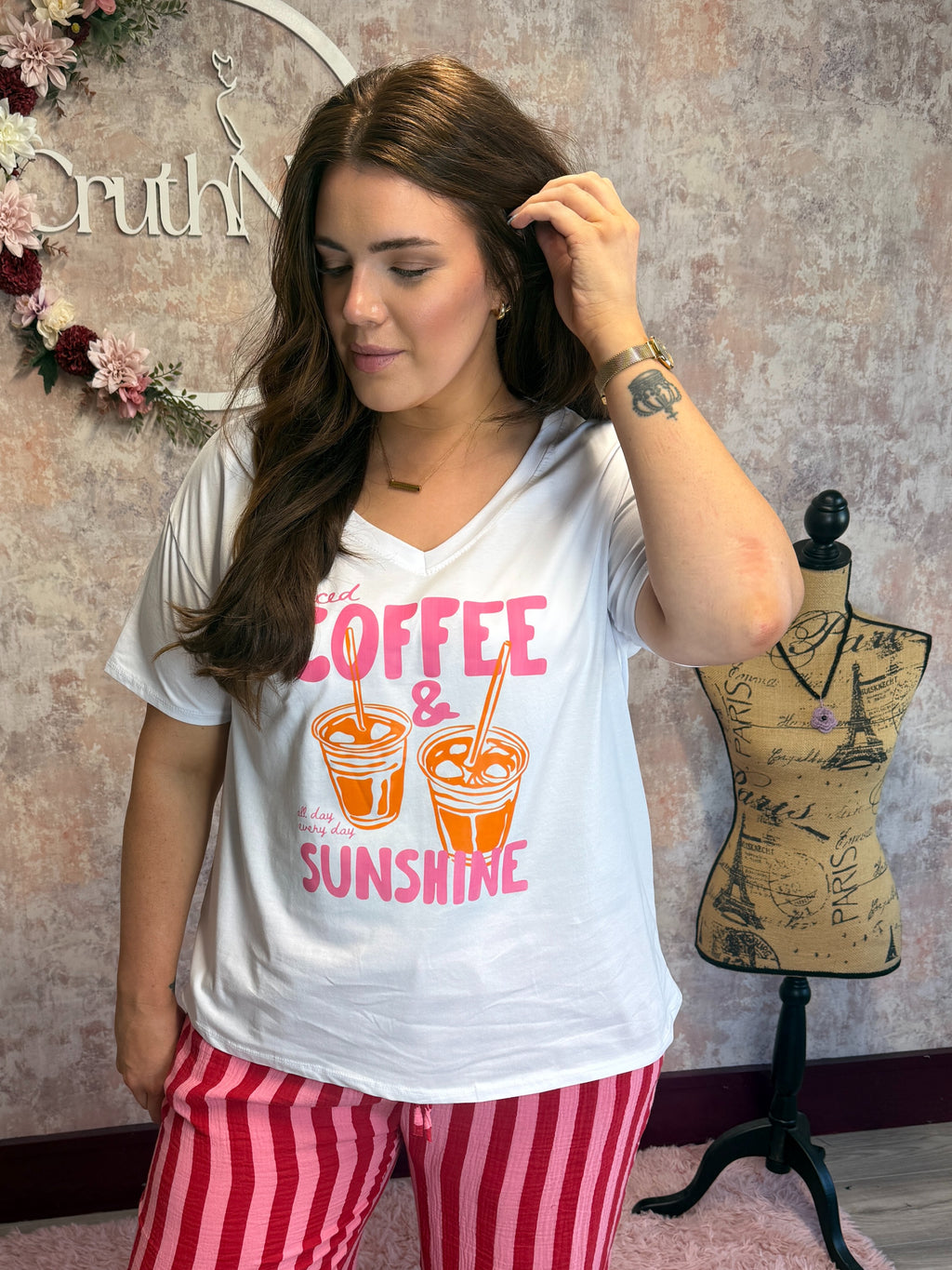 Coffee and Sunshine Cotton Tshirt