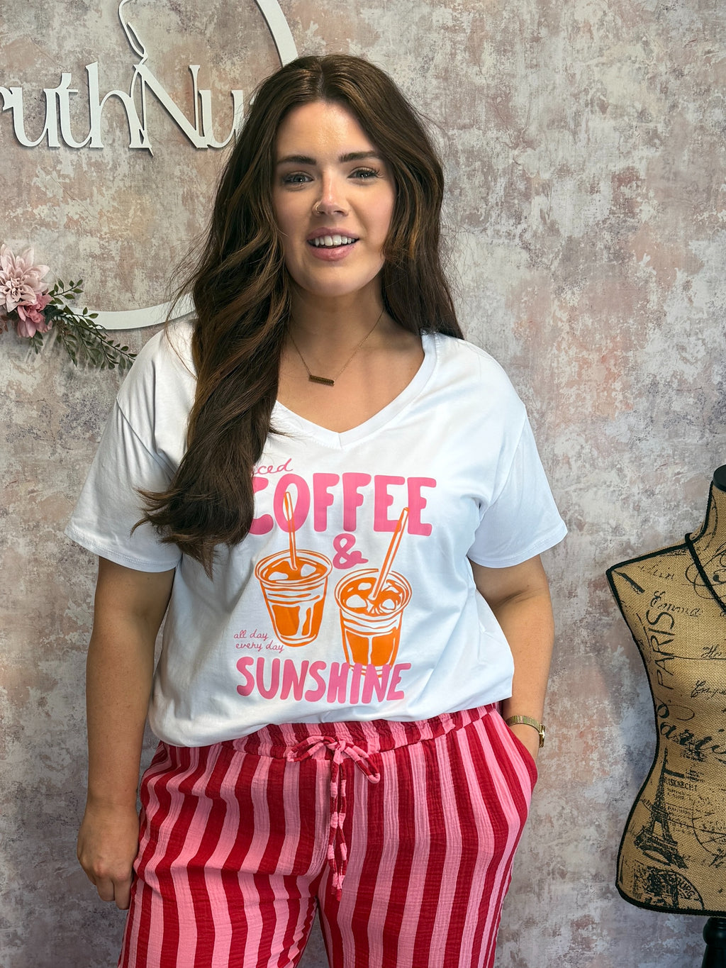 Coffee and Sunshine Cotton Tshirt