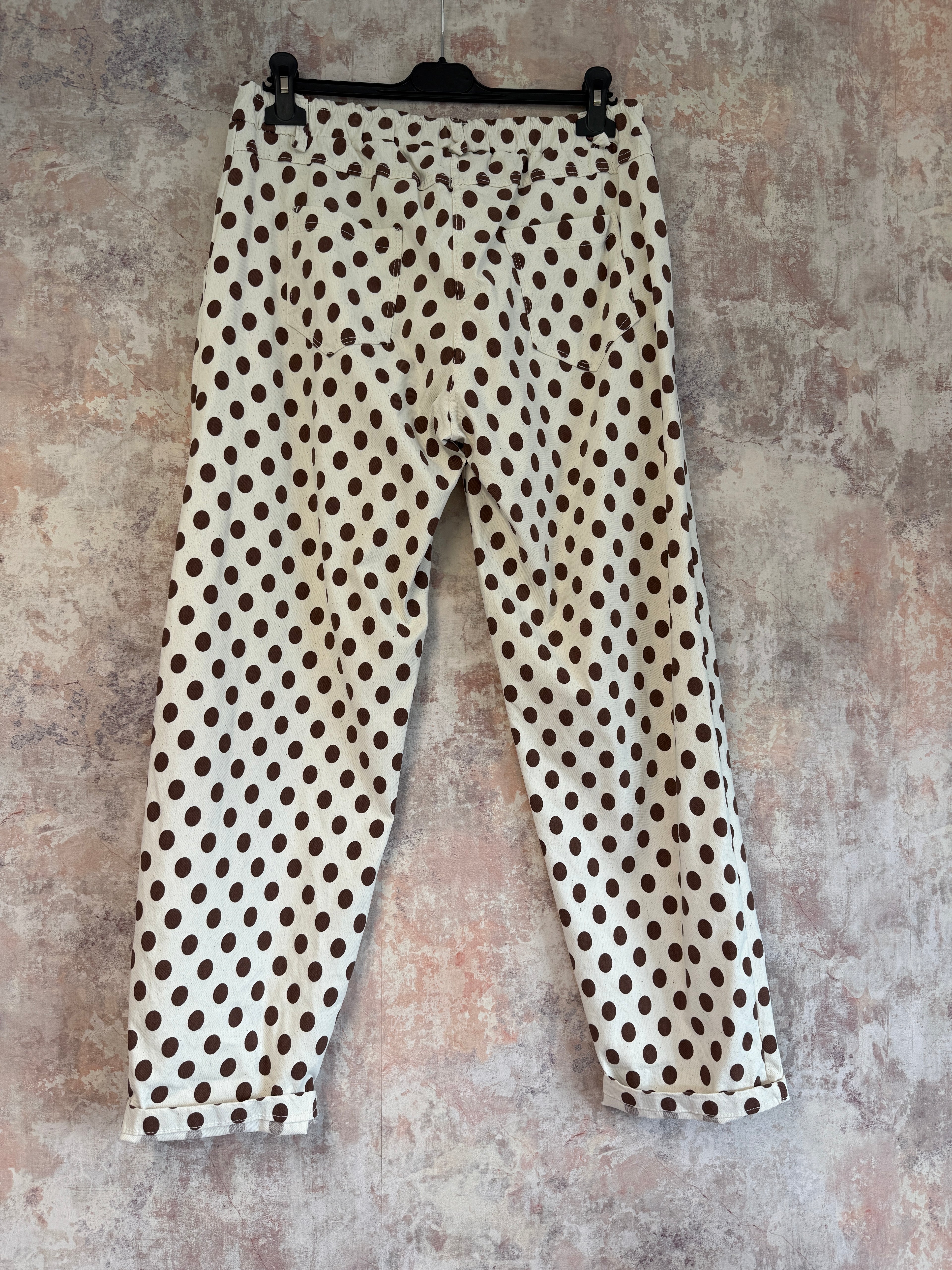 Dotty Cotton/Linen mix trousers