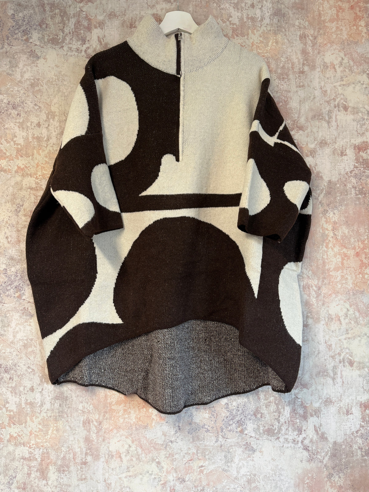1/4 Zip High-Low Sweatshirt (3 Colours)