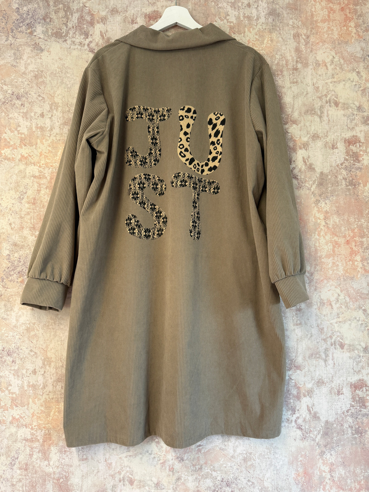 Corduroy Dress Taupe