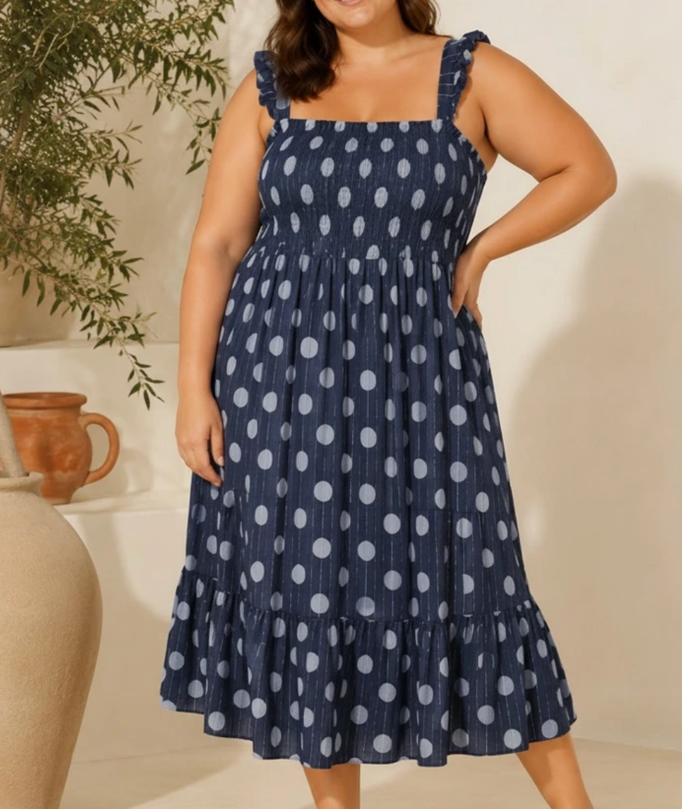 Polly Polka Dot Midi Dress